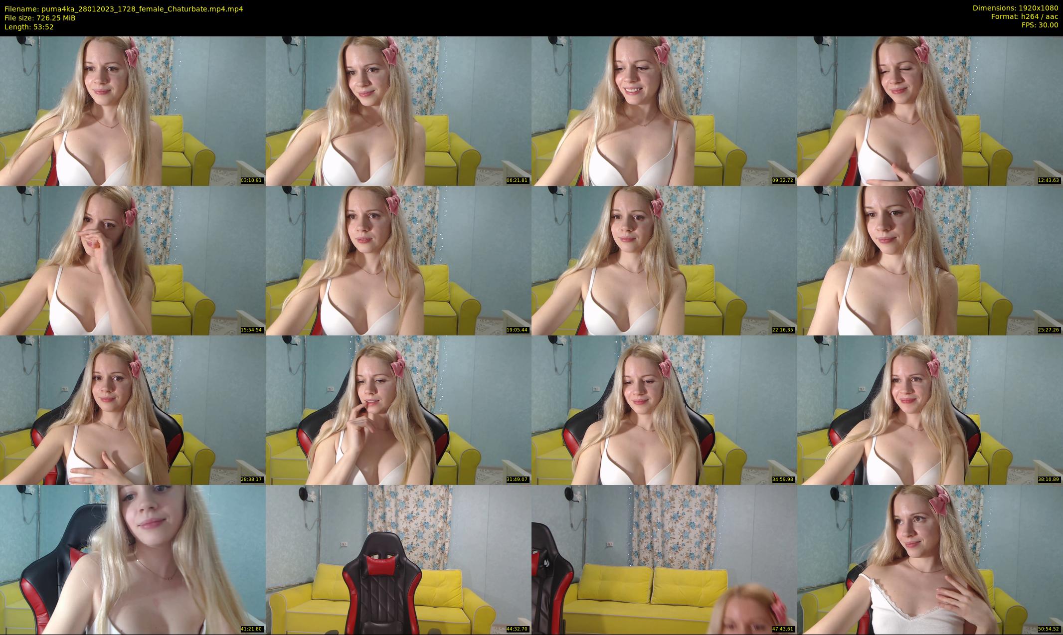 puma4ka — 54 minute Chaturbate female cam show recording, 1080p, Jan 28, 2023