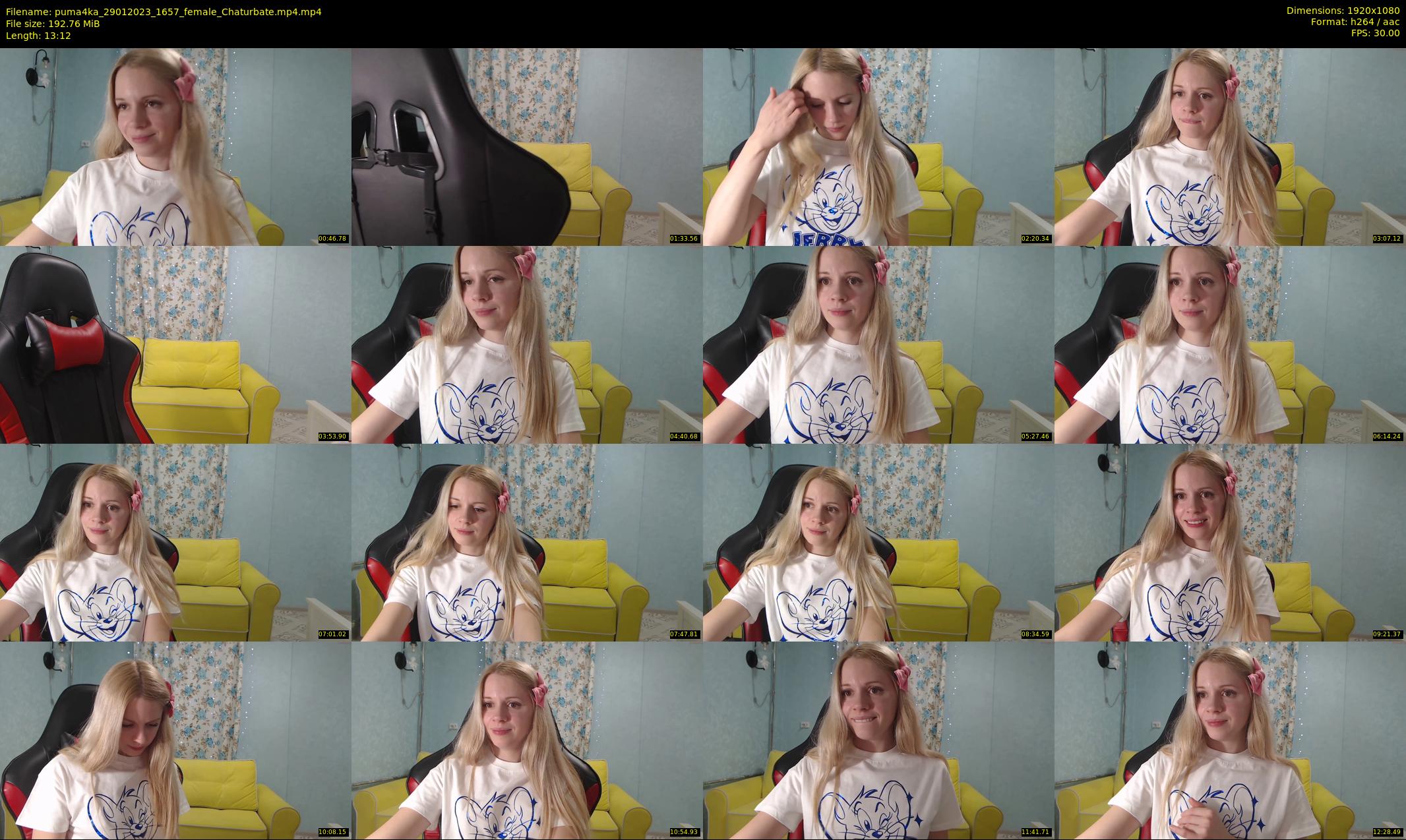 puma4ka — 14 minute Chaturbate female cam show recording, 1080p, Jan 29, 2023