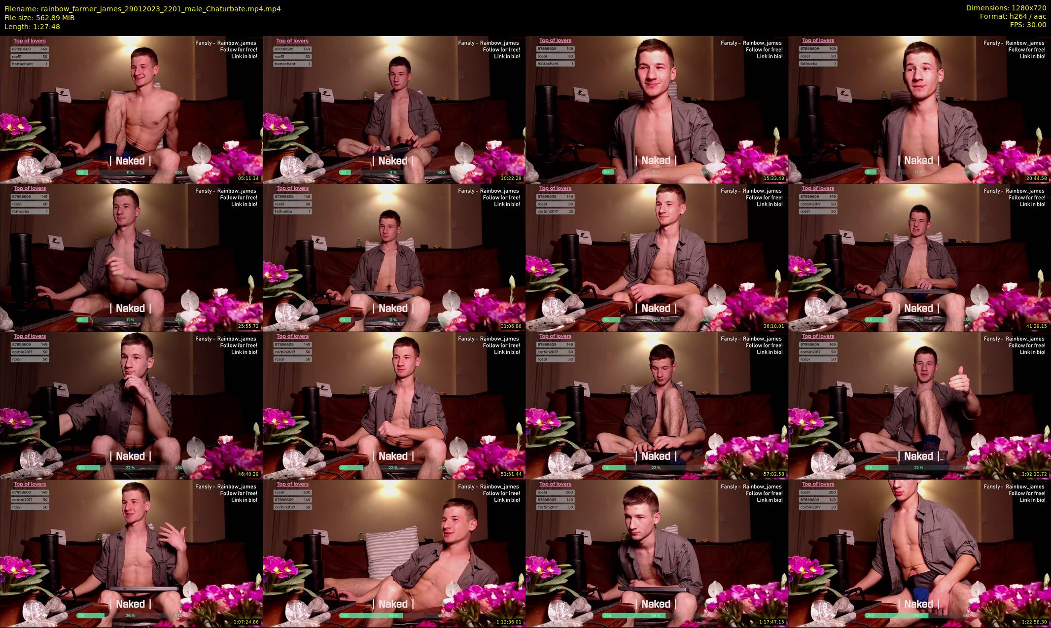 rainbow_farmer_james — 88 minute Chaturbate male cam show recording, 720p, Jan 29, 2023