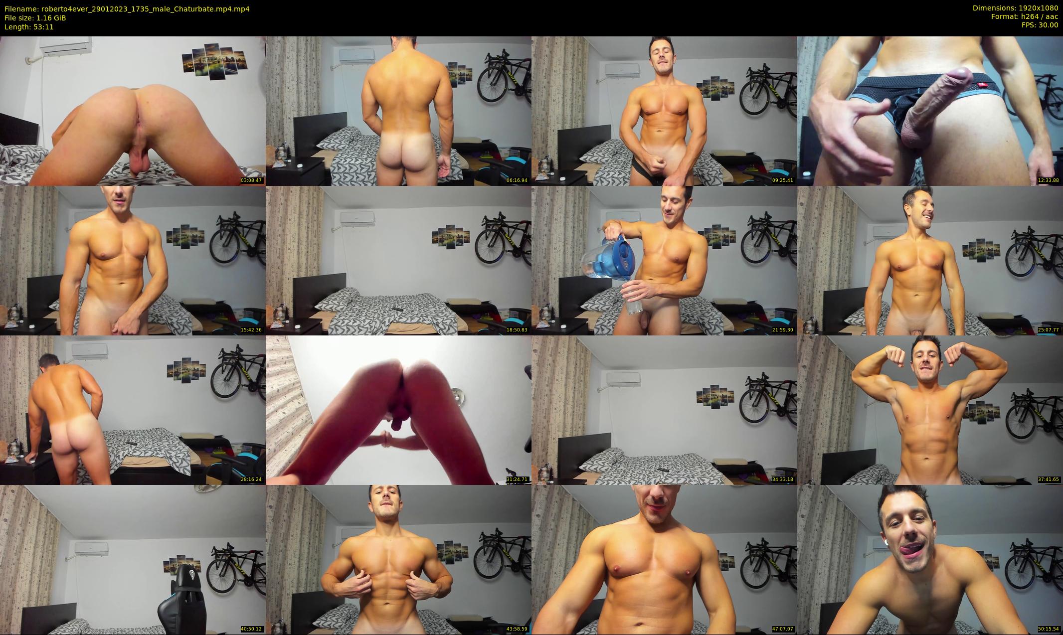 roberto4ever — 54 minute Chaturbate male cam show recording, 1080p, Jan 29, 2023