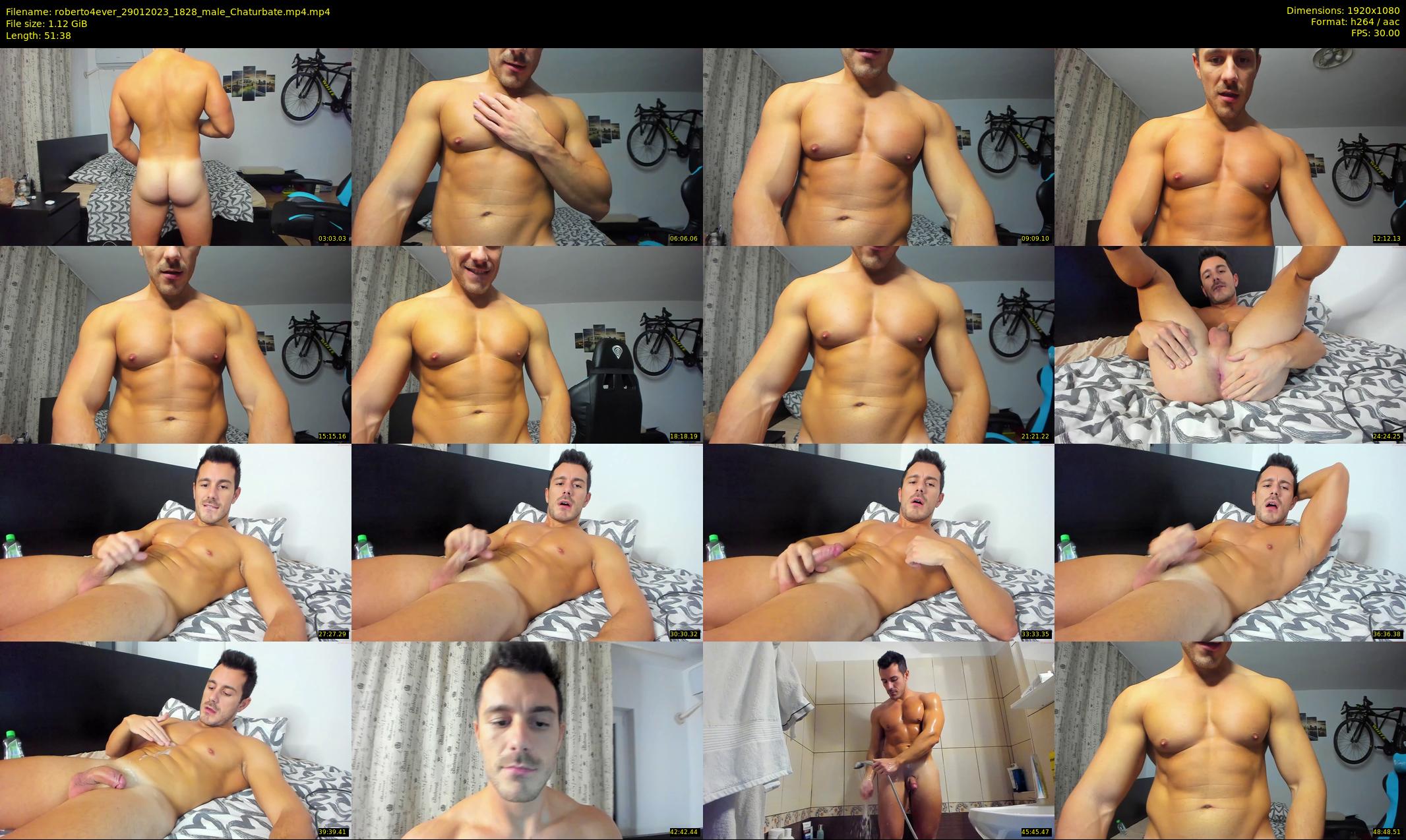 roberto4ever — 52 minute Chaturbate male cam show recording, 1080p, Jan 29, 2023