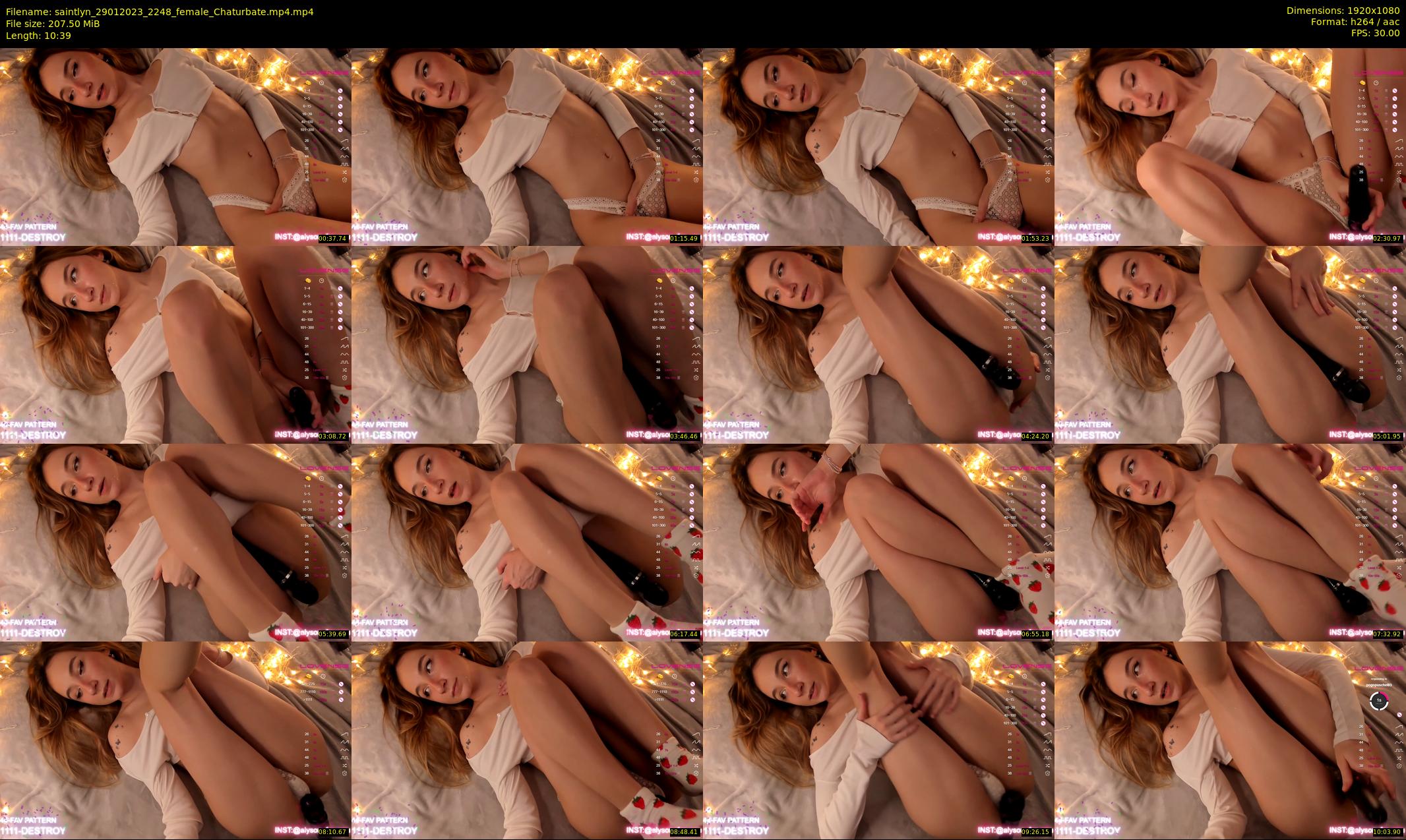saintlyn — 11 minute Chaturbate female cam show recording, 1080p, Jan 29, 2023