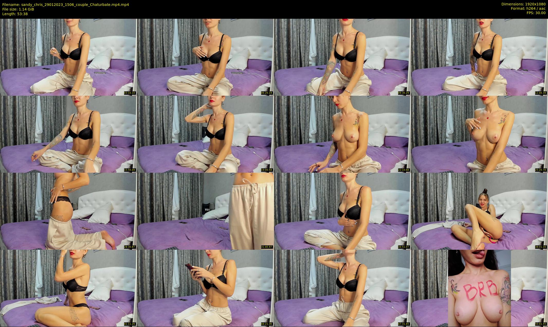 sandy_chris — 54 minute Chaturbate couple cam show recording, 1080p, Jan 29, 2023