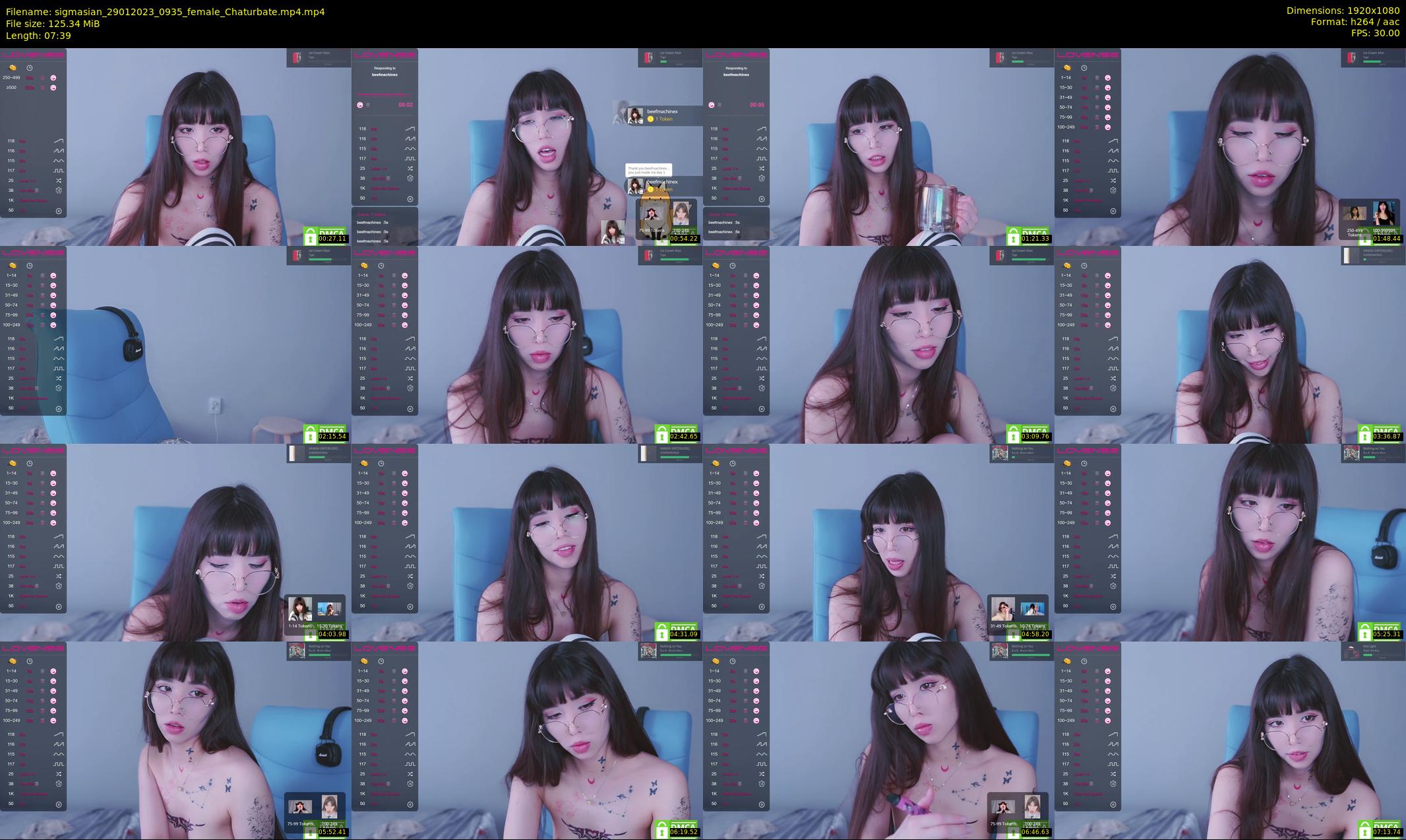 sigmasian — 8 minute Chaturbate female cam show recording, 1080p, Jan 29, 2023