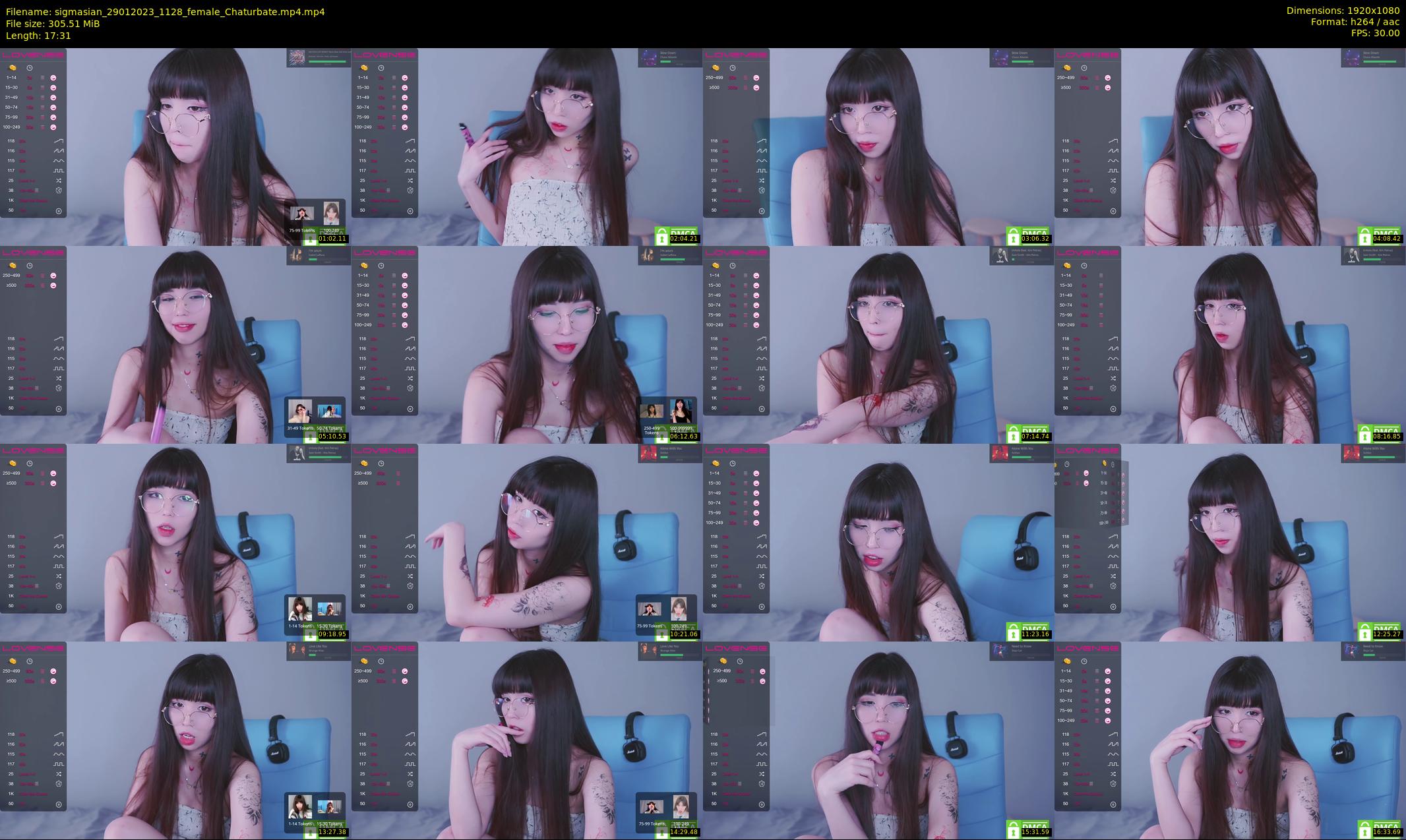 sigmasian — 18 minute Chaturbate female cam show recording, 1080p, Jan 29, 2023