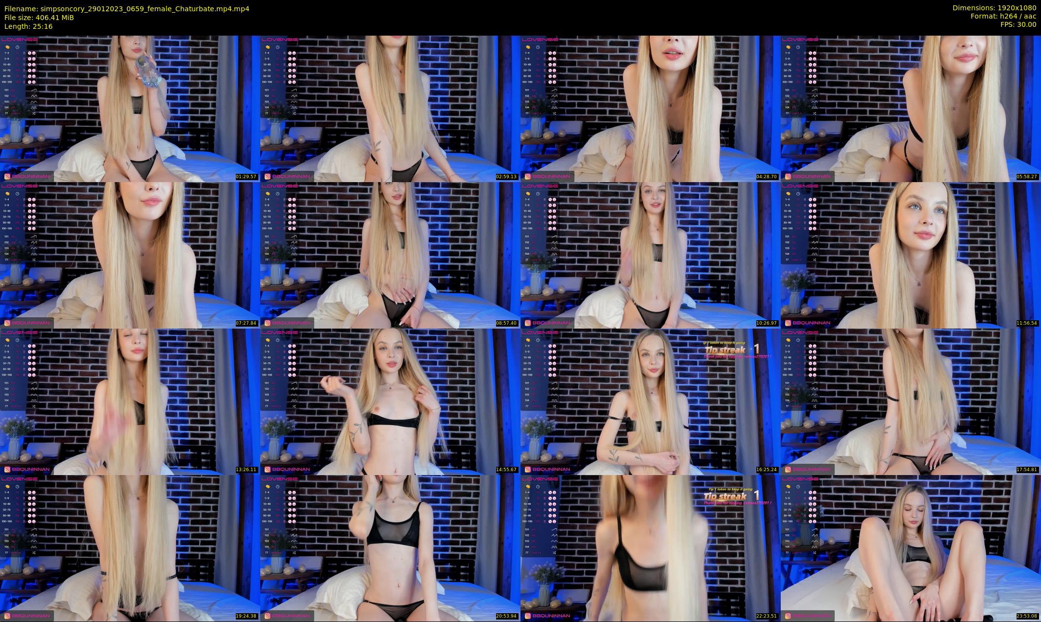 simpsoncory — 26 minute Chaturbate female cam show recording, 1080p, Jan 29, 2023