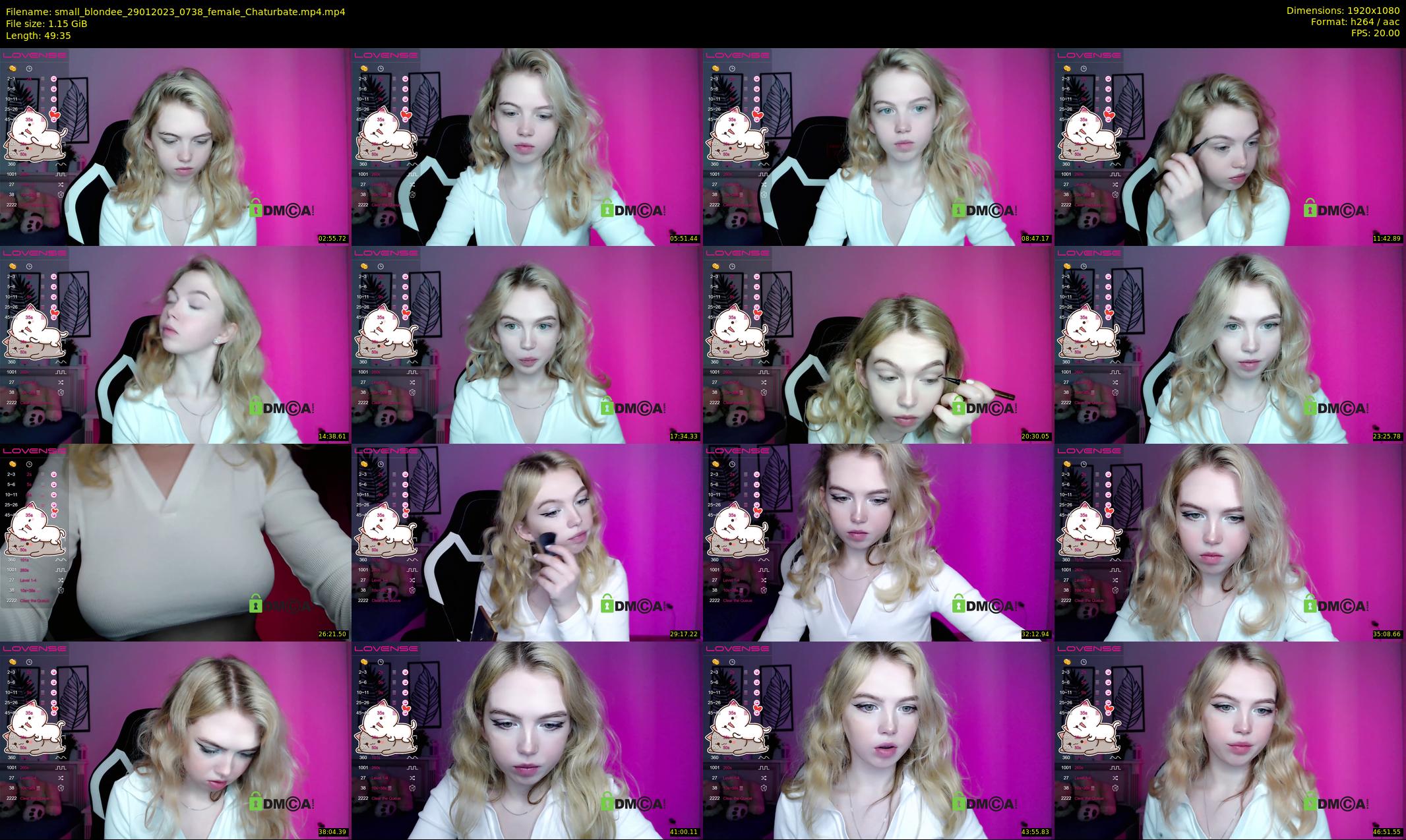 small_blondee — 50 minute Chaturbate female cam show recording, 1080p, Jan 29, 2023
