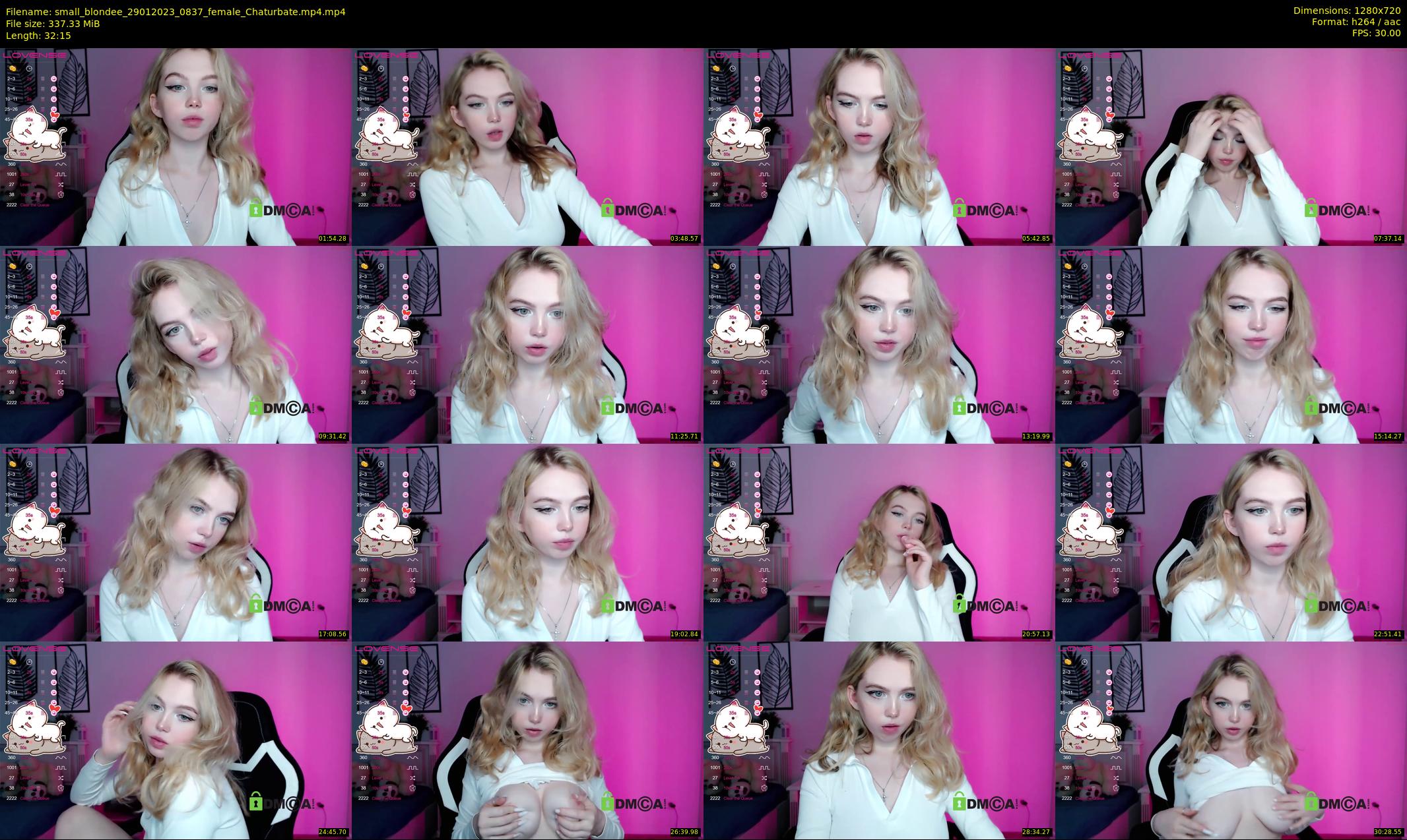 small_blondee — 33 minute Chaturbate female cam show recording, 720p, Jan 29, 2023