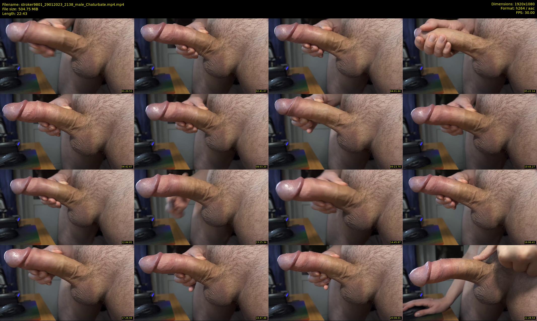 stroker9801 — 23 minute Chaturbate male cam show recording, 1080p, Jan 29, 2023