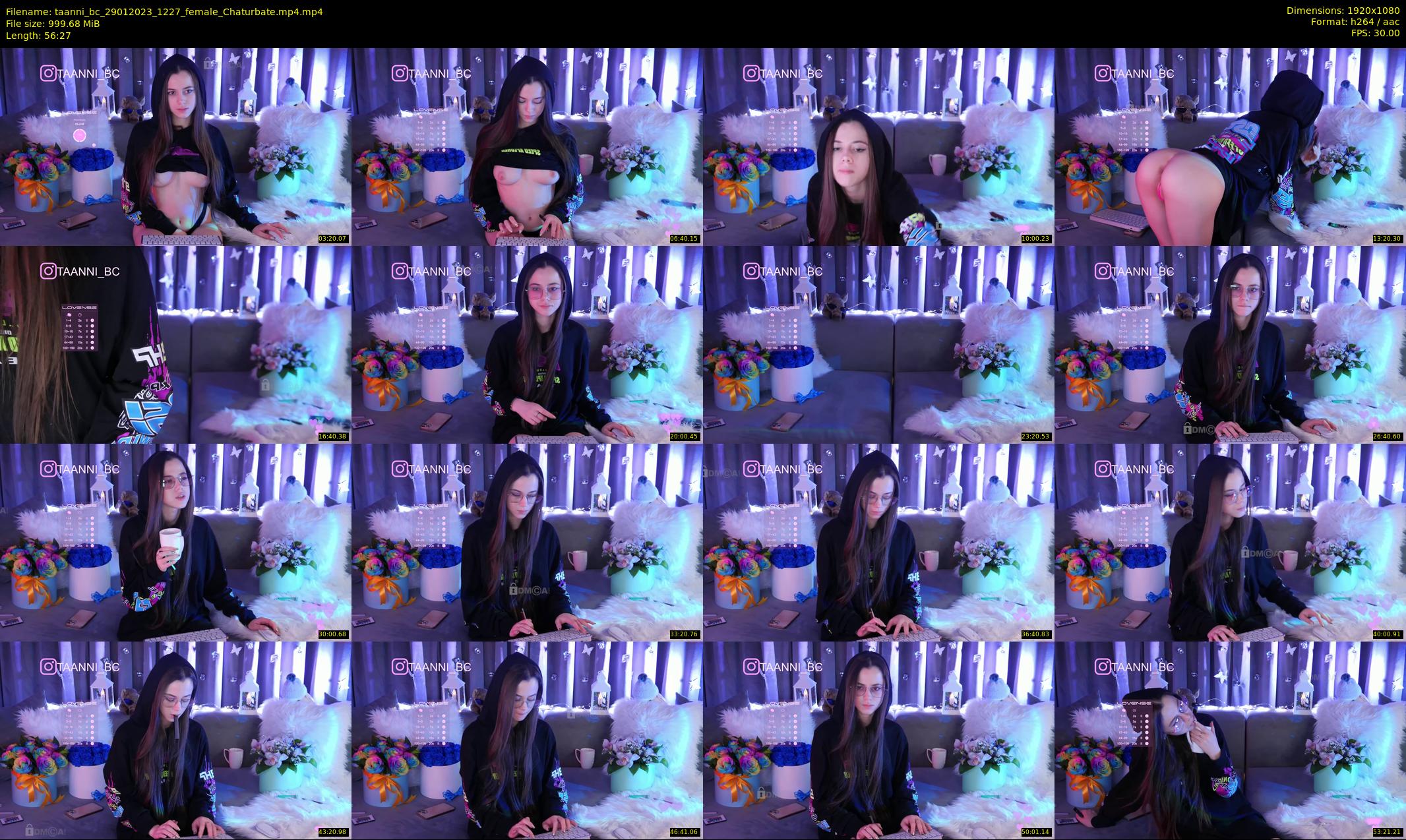 taanni_bc — 57 minute Chaturbate female cam show recording, 1080p, Jan 29, 2023