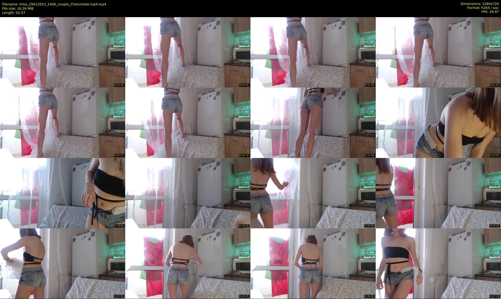 trioa — 3 minute Chaturbate couple cam show recording, 720p, Jan 29, 2023