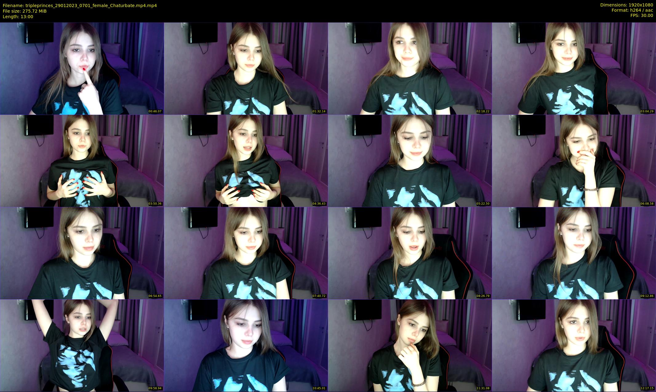 tripleprinces — 13 minute Chaturbate female cam show recording, 1080p, Jan 29, 2023