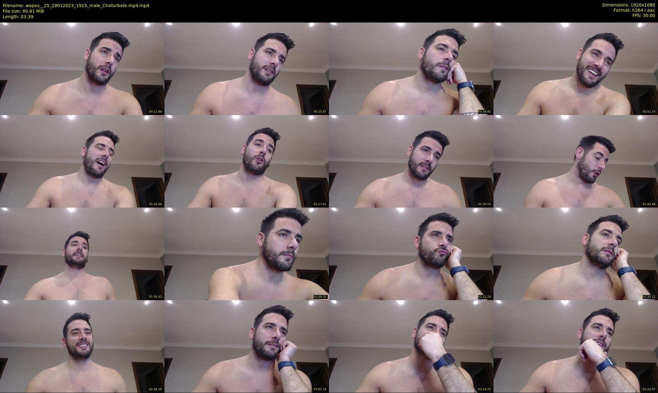 wapos__25 — 4 minute Chaturbate male cam show recording, 1080p, Jan 29, 2023