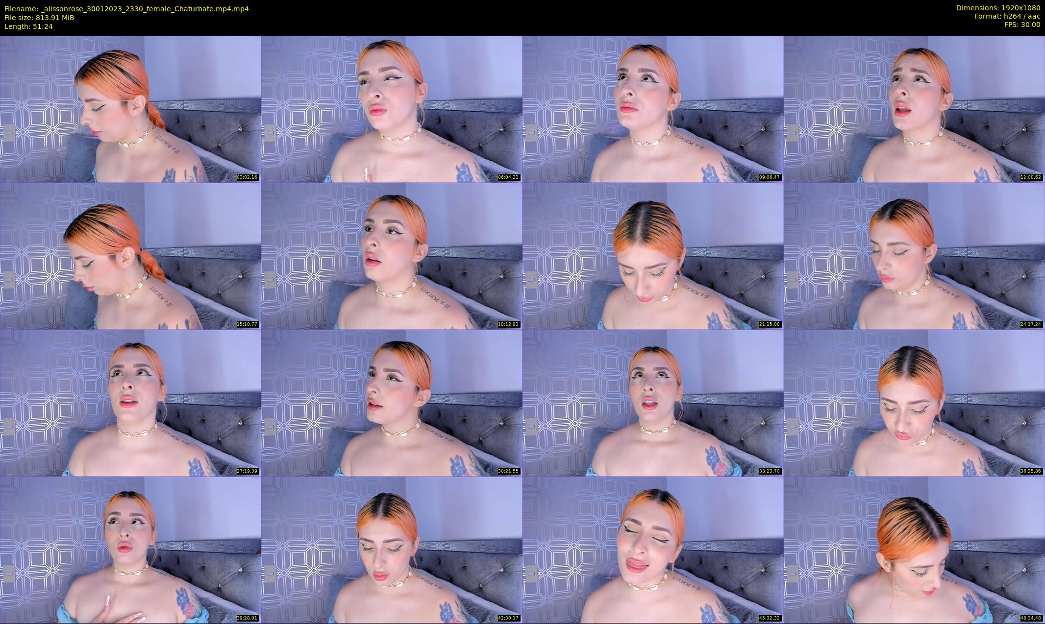 _alissonrose — 52 minute Chaturbate female cam show recording, 1080p, Jan 30, 2023