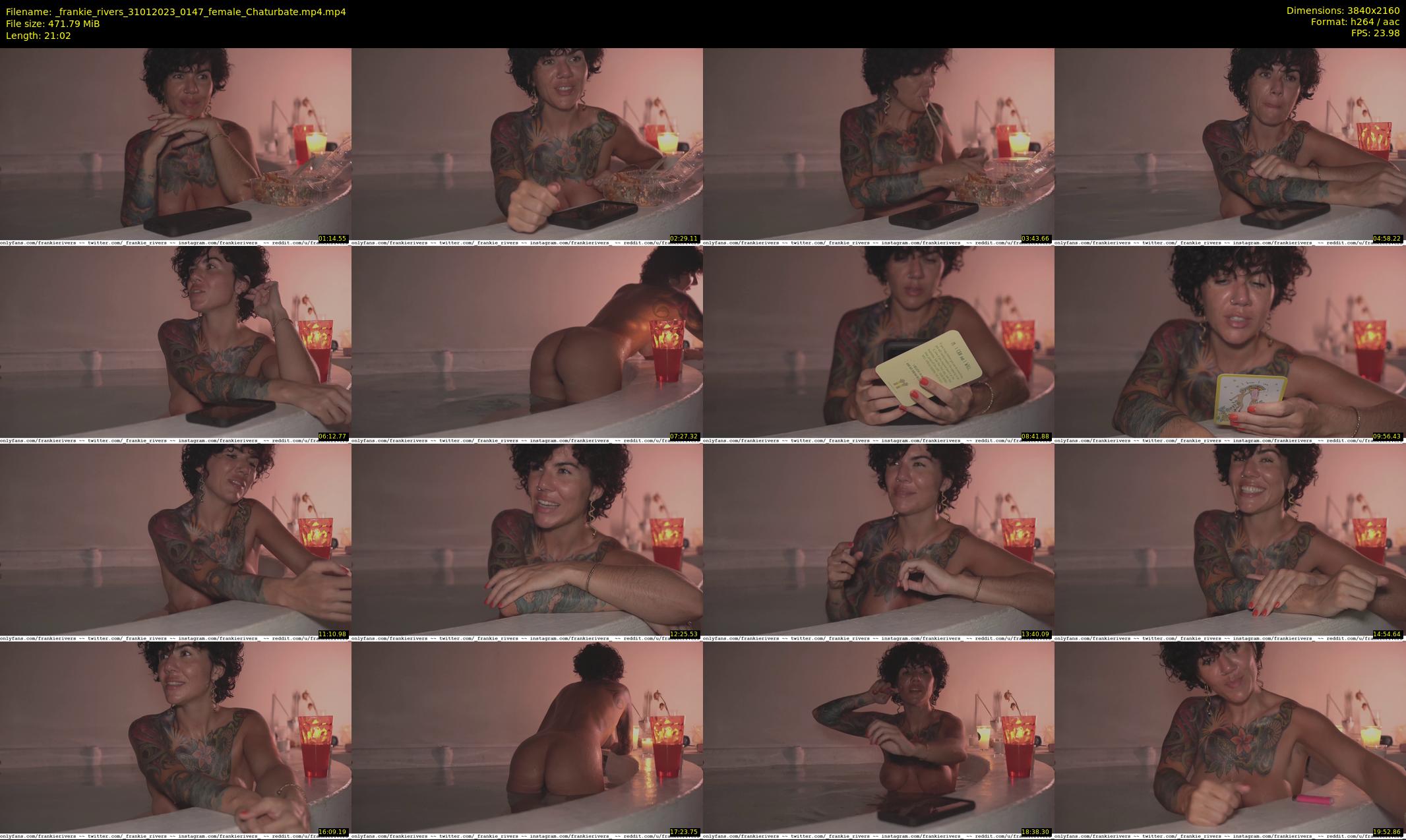 _frankie_rivers — 22 minute Chaturbate female cam show recording, 4K, Jan 31, 2023