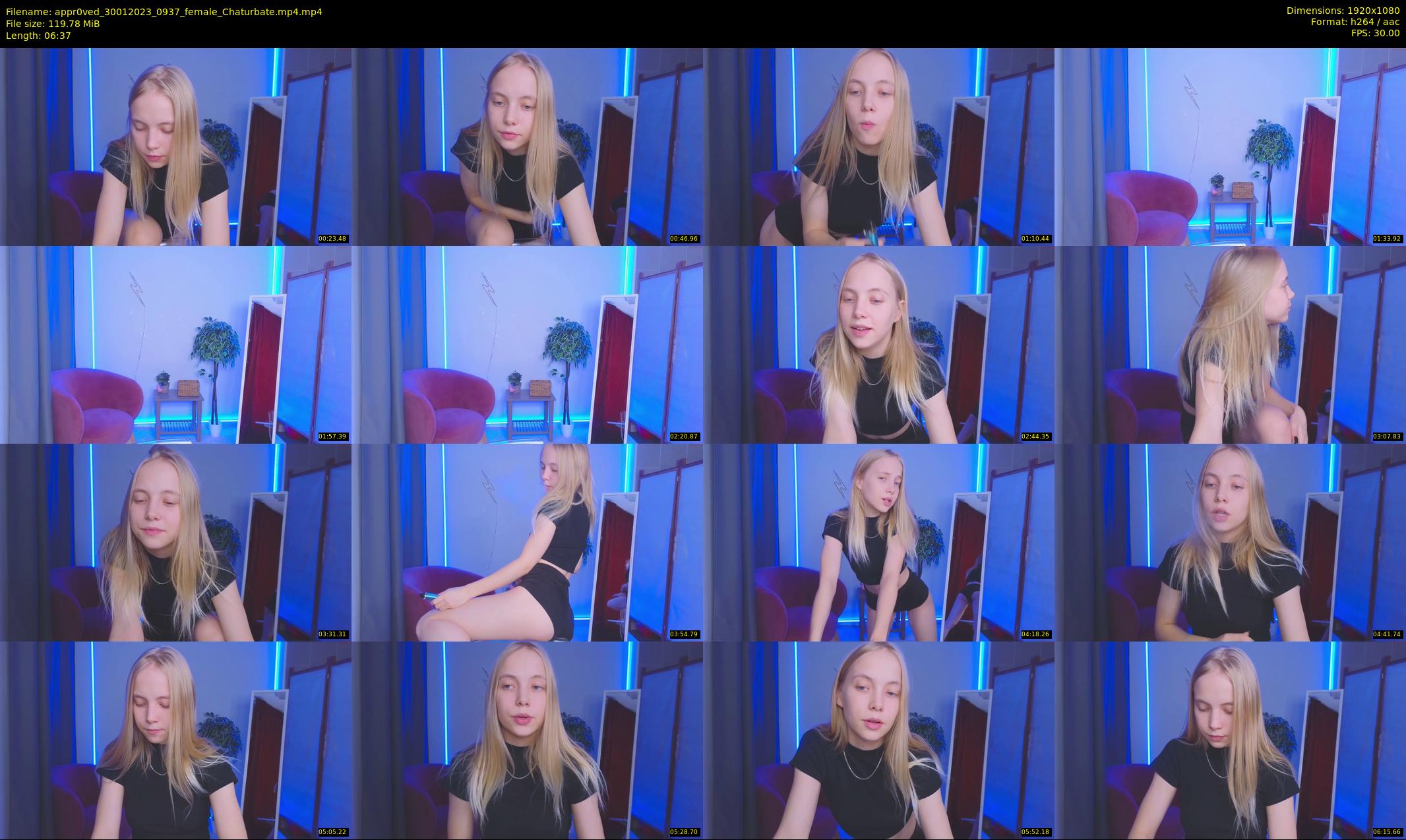 appr0ved — 7 minute Chaturbate female cam show recording, 1080p, Jan 30, 2023