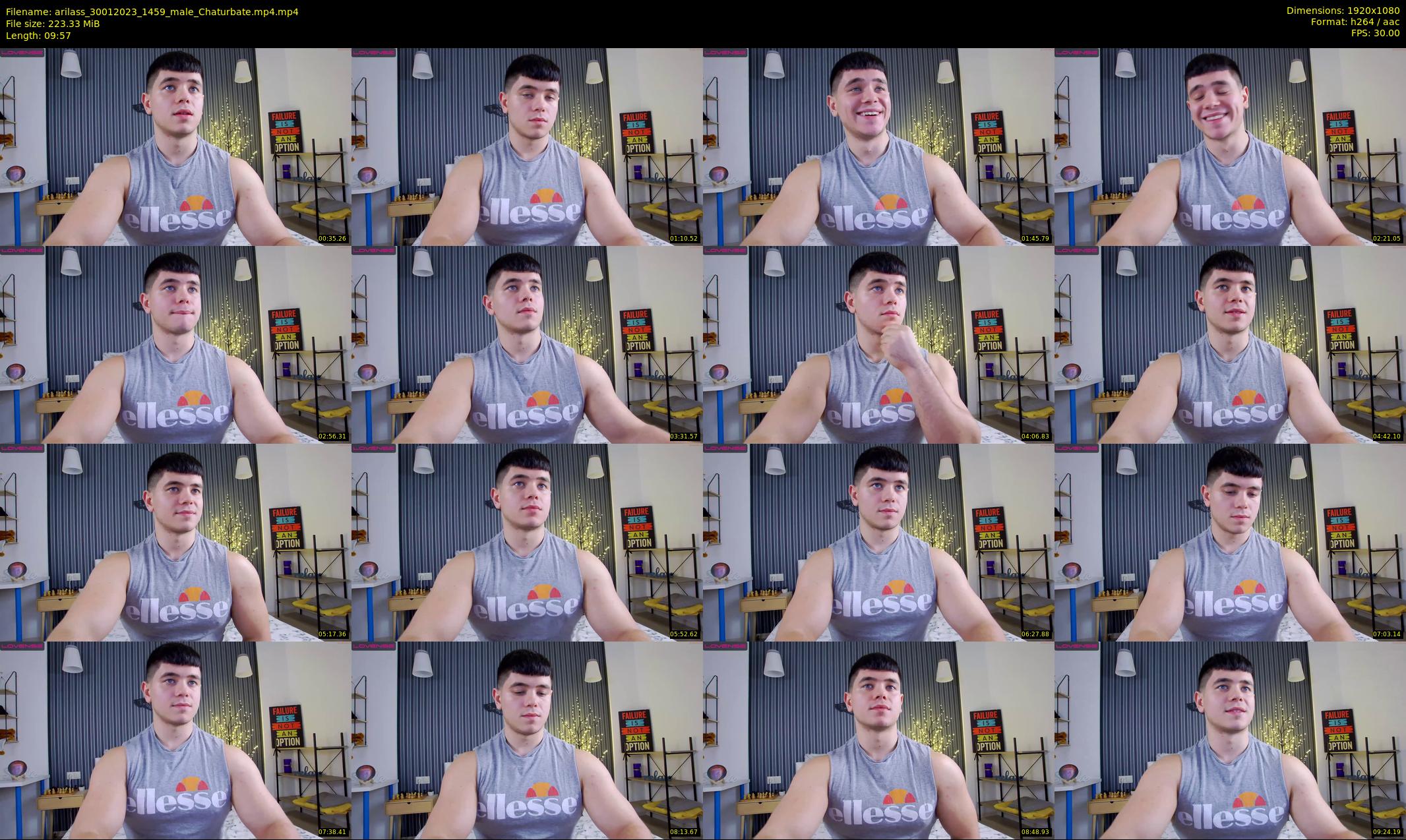 arilass — 10 minute Chaturbate male cam show recording, 1080p, Jan 30, 2023