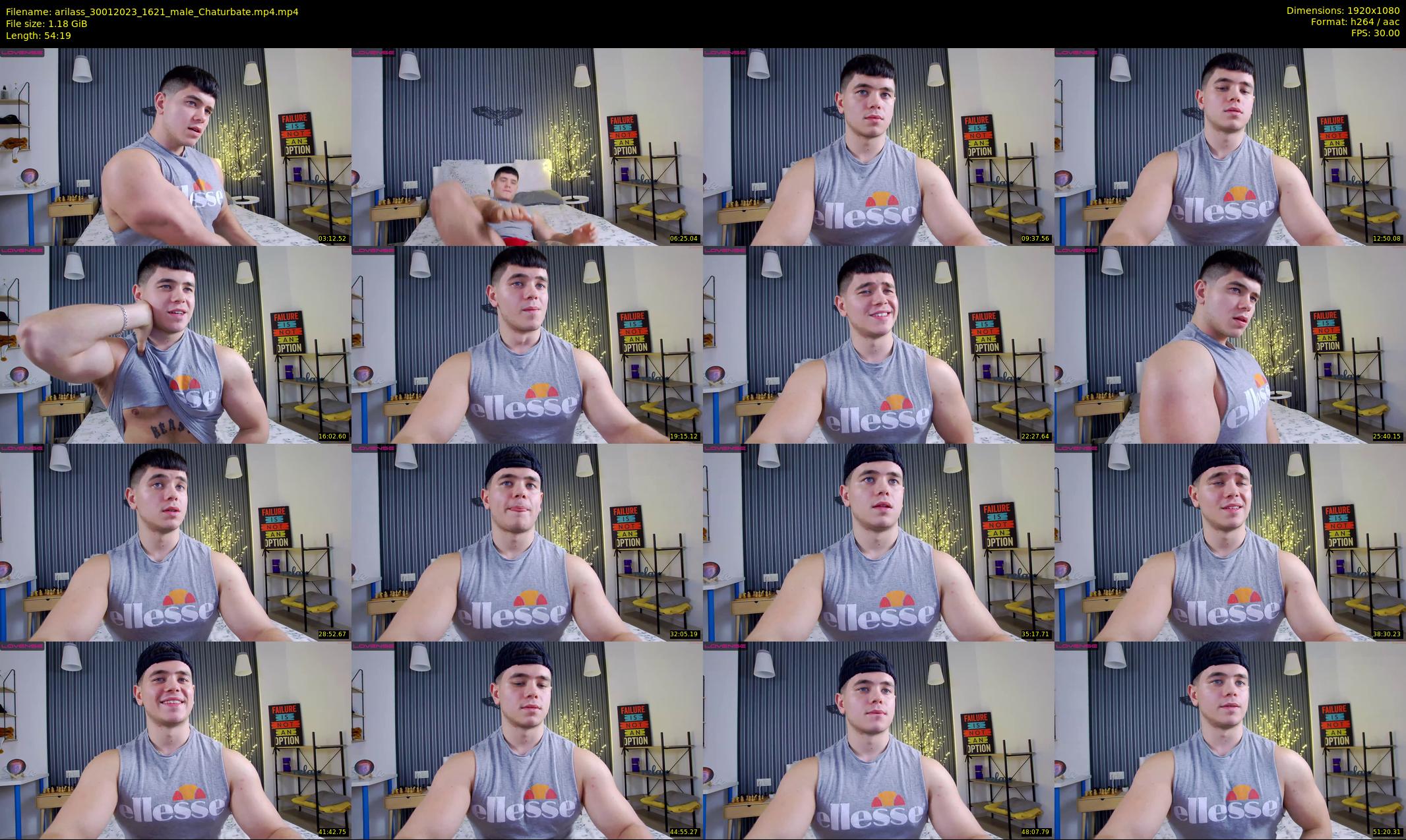 arilass — 55 minute Chaturbate male cam show recording, 1080p, Jan 30, 2023