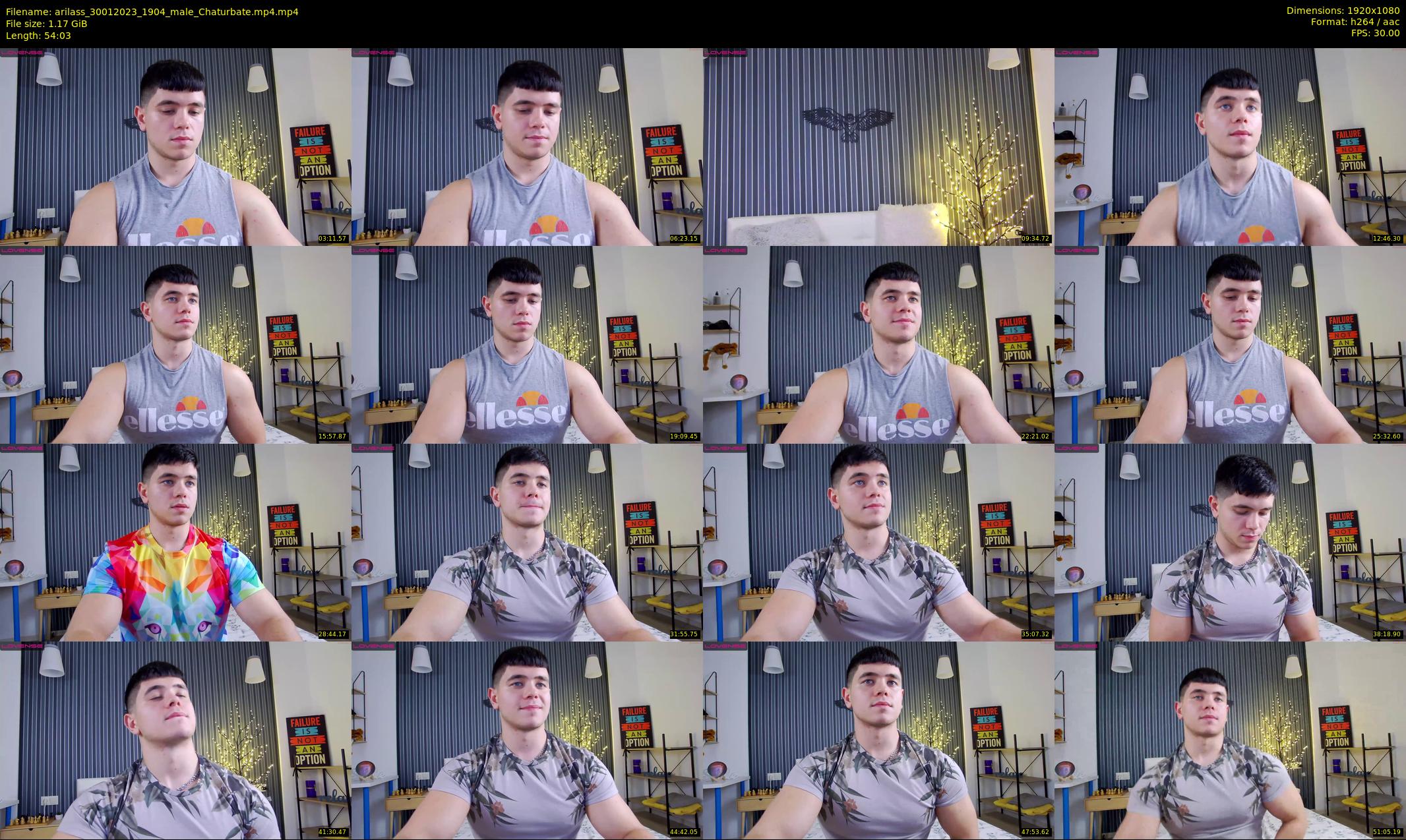 arilass — 55 minute Chaturbate male cam show recording, 1080p, Jan 30, 2023