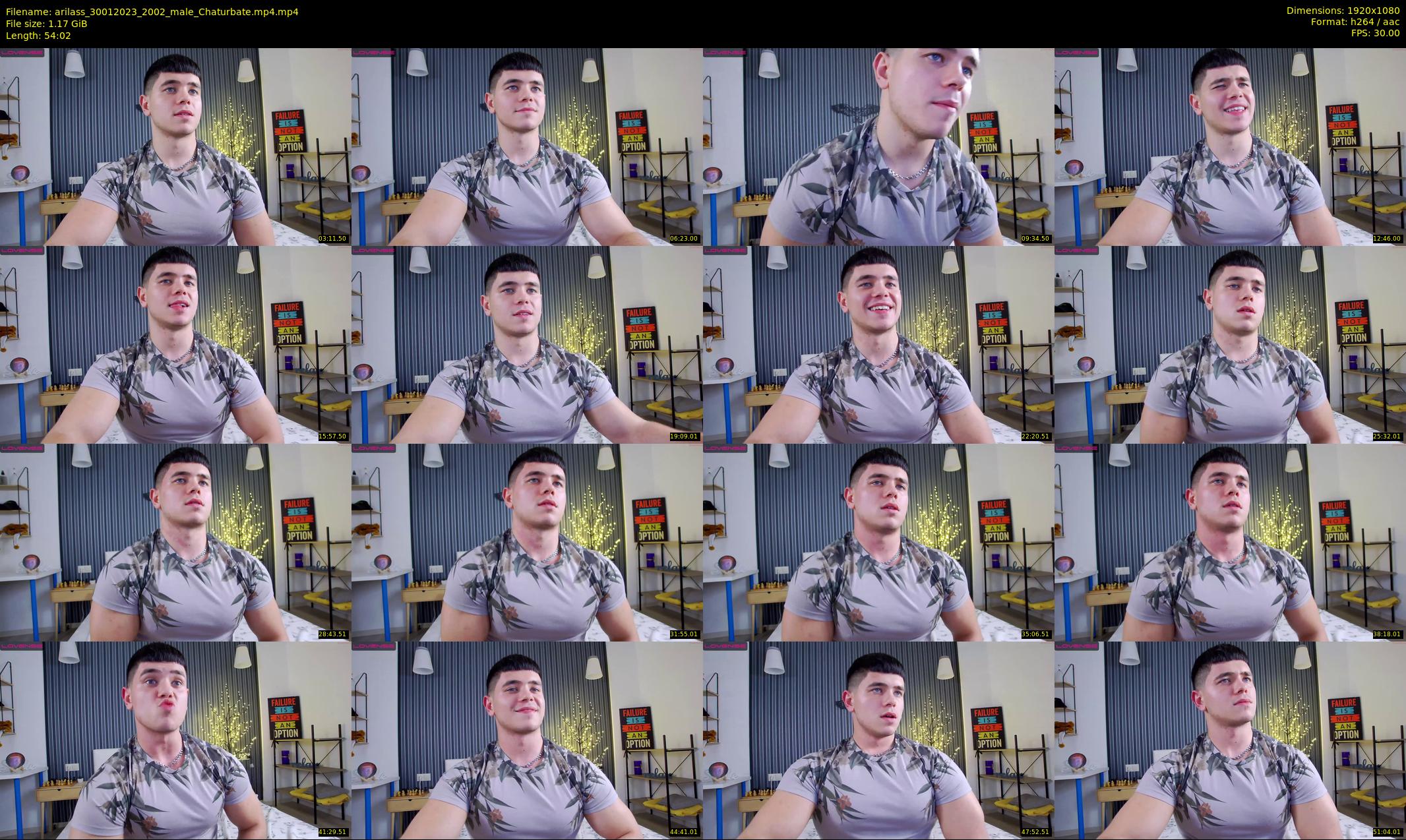 arilass — 55 minute Chaturbate male cam show recording, 1080p, Jan 30, 2023