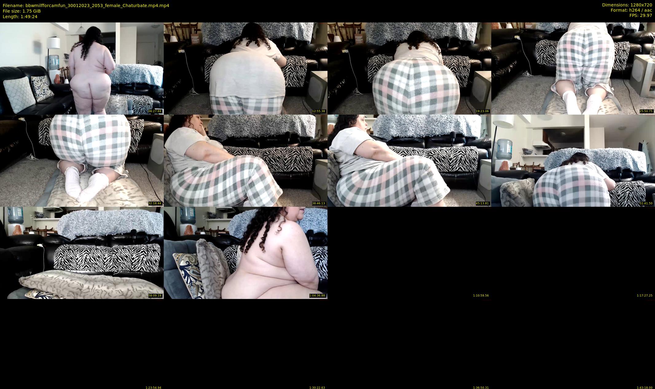 bbwmilfforcamfun — 110 minute Chaturbate female cam show recording, 720p, Jan 30, 2023