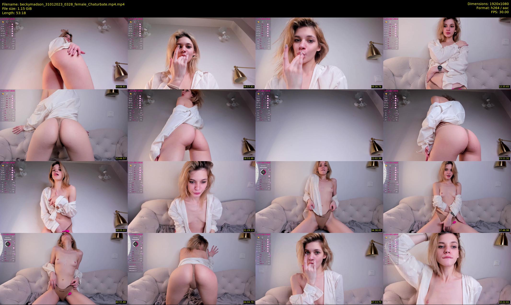 beckymadson — 54 minute Chaturbate female cam show recording, 1080p, Jan 31, 2023