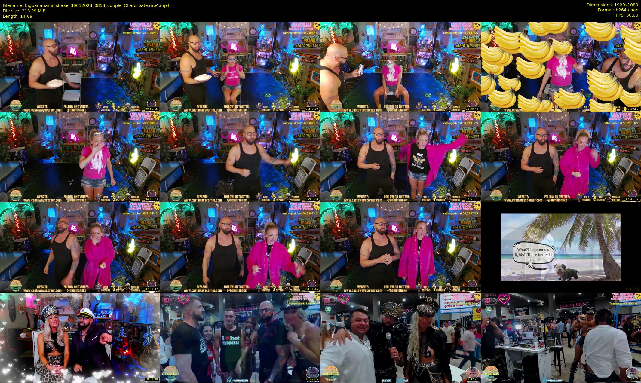 bigbananamilfshake — 15 minute Chaturbate couple cam show recording, 1080p, Jan 30, 2023