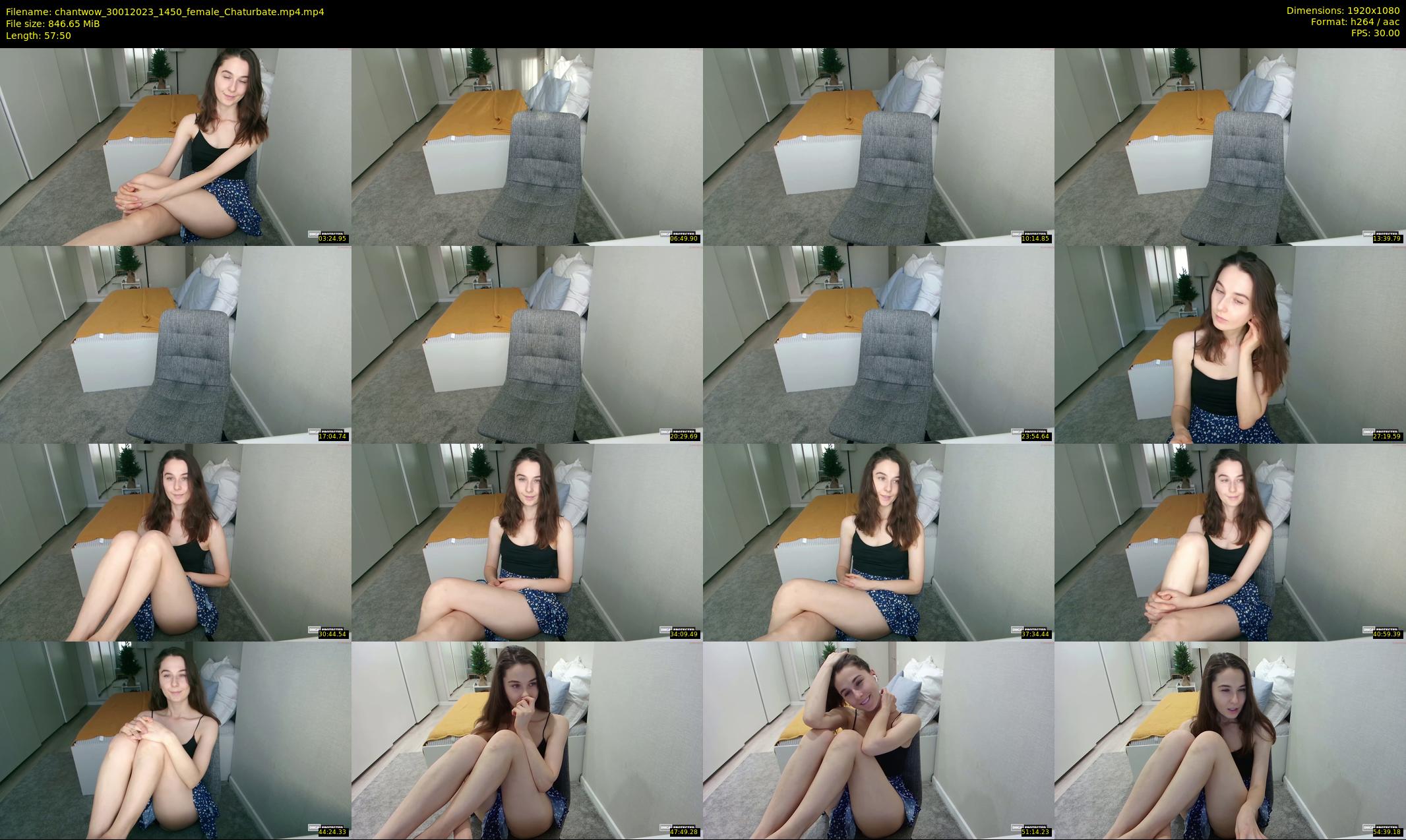 chantwow — 58 minute Chaturbate female cam show recording, 1080p, Jan 30, 2023