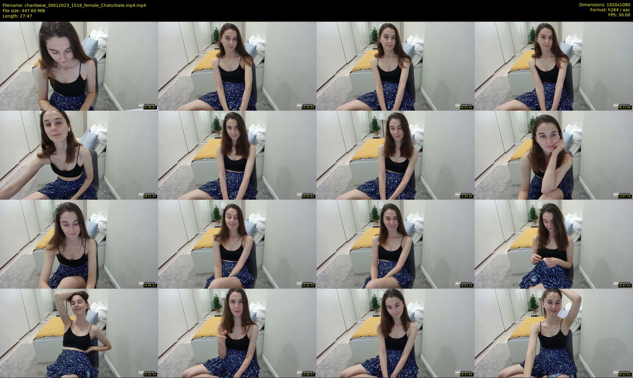 chantwow — 28 minute Chaturbate female cam show recording, 1080p, Jan 30, 2023