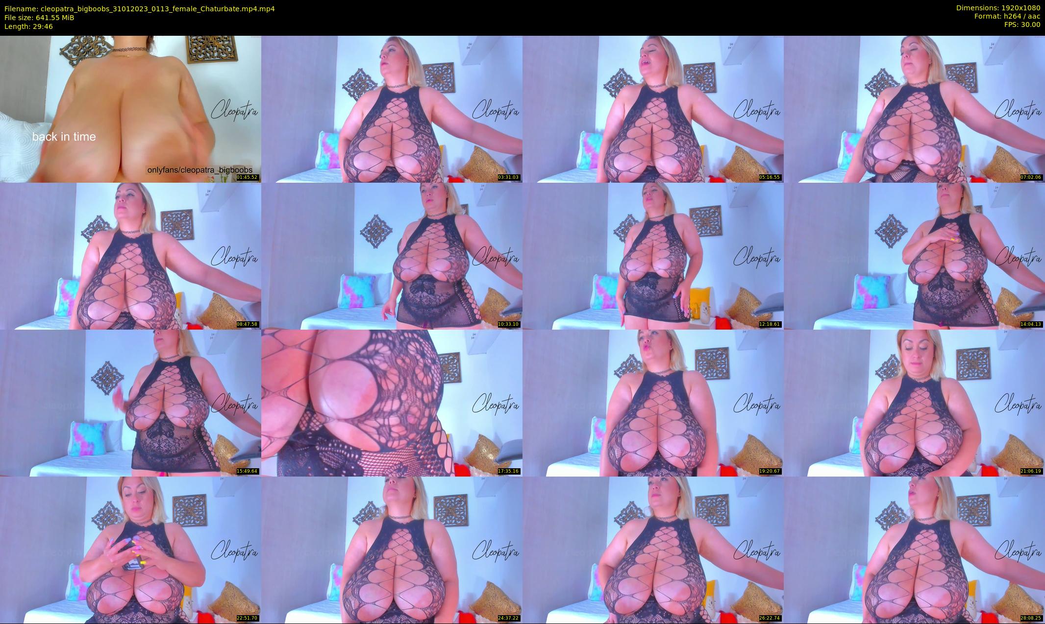 cleopatra_bigboobs — 30 minute Chaturbate female cam show recording, 1080p, Jan 31, 2023
