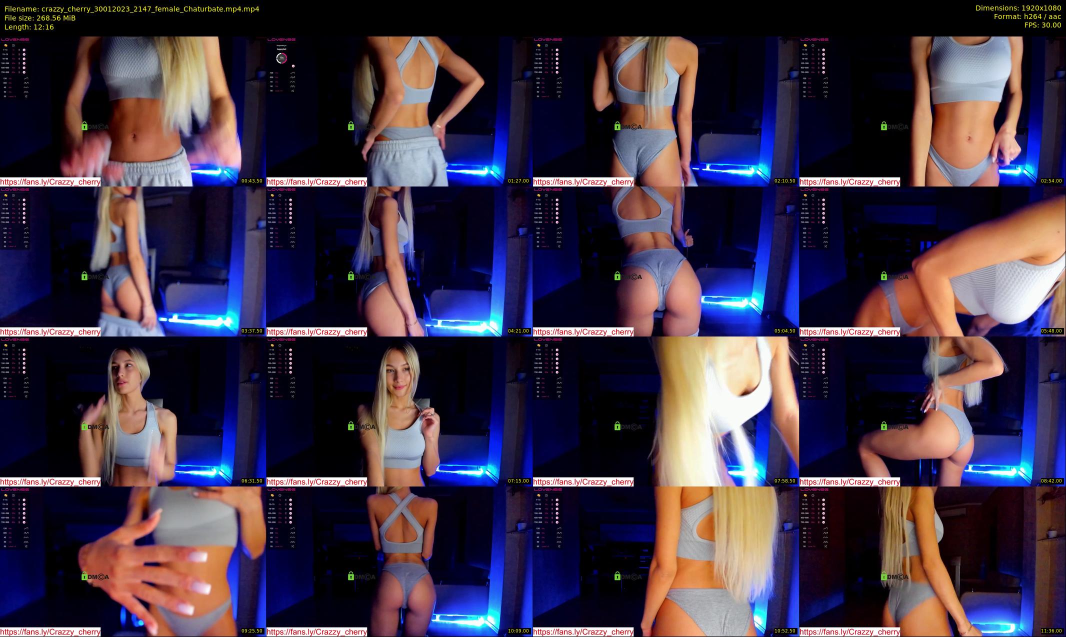 crazzy_cherry — 13 minute Chaturbate female cam show recording, 1080p, Jan 30, 2023