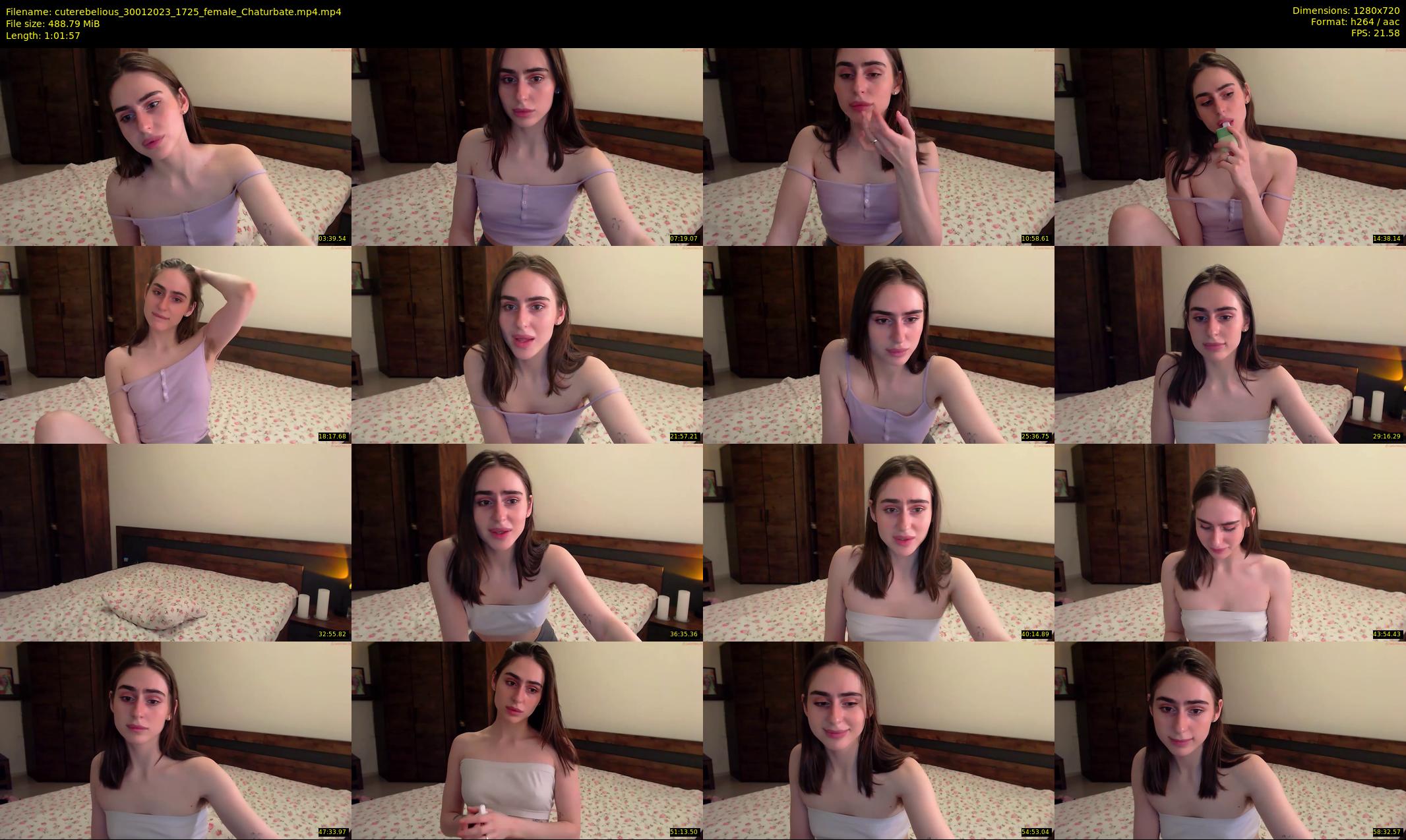 cuterebelious — 62 minute Chaturbate female cam show recording, 720p, Jan 30, 2023