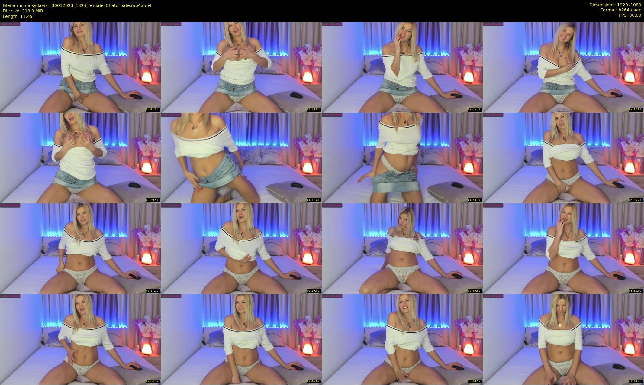 daisydavis_ — 12 minute Chaturbate female cam show recording, 1080p, Jan 30, 2023