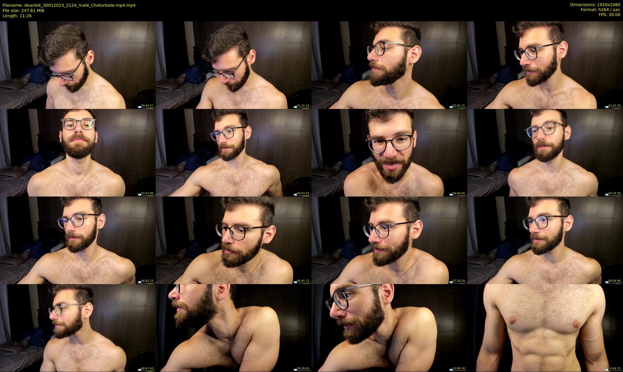 deanlek — 12 minute Chaturbate male cam show recording, 1080p, Jan 30, 2023
