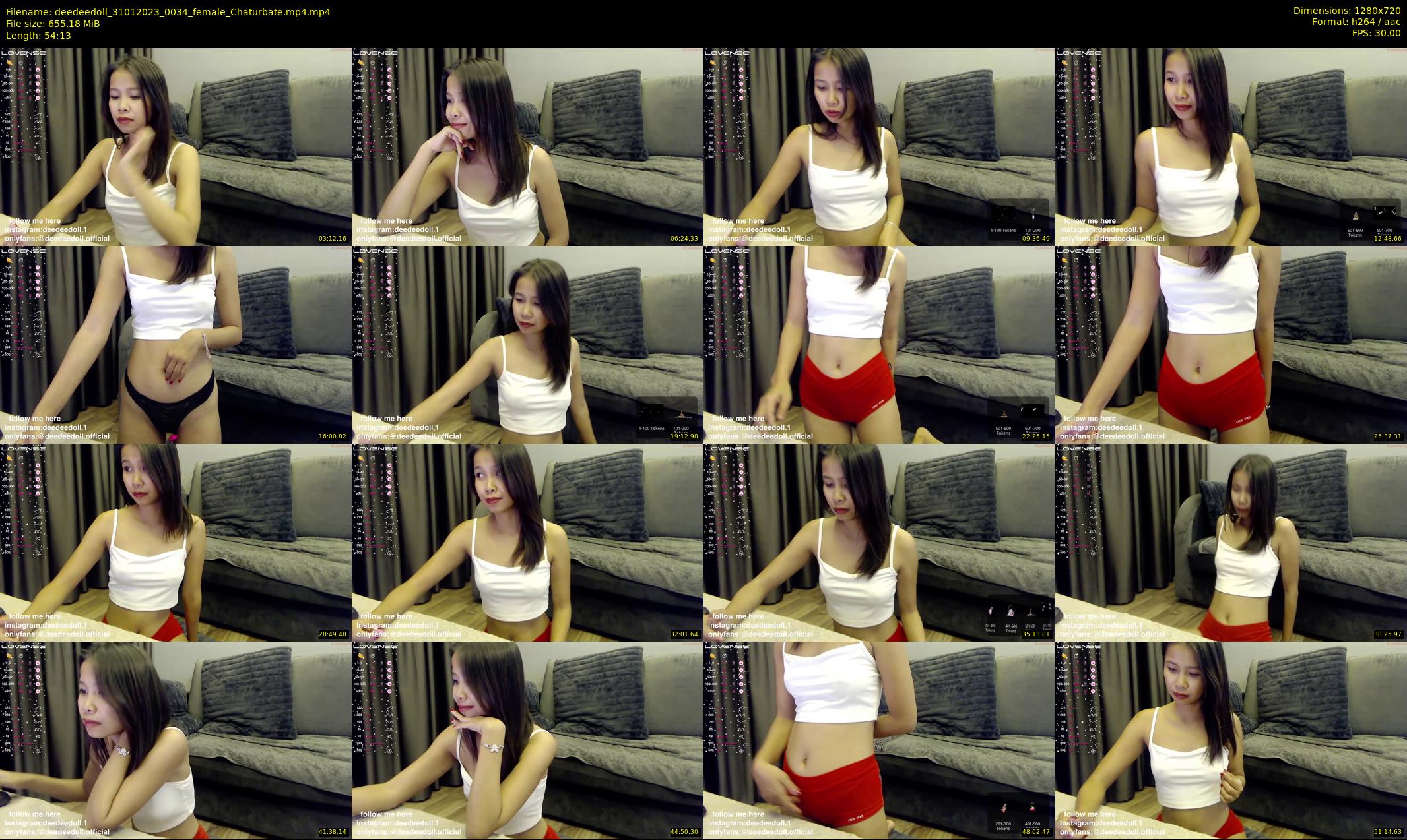 deedeedoll — 55 minute Chaturbate female cam show recording, 720p, Jan 31, 2023