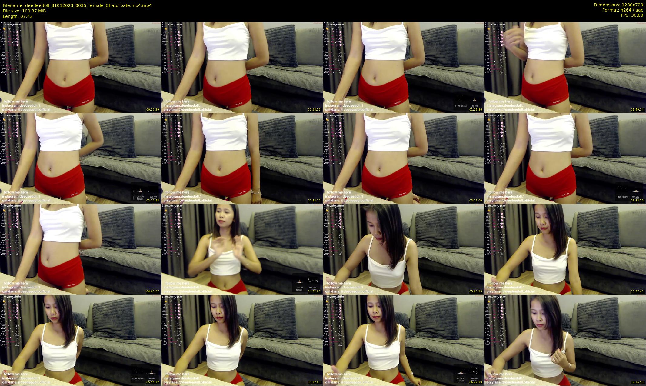 deedeedoll — 8 minute Chaturbate female cam show recording, 720p, Jan 31, 2023