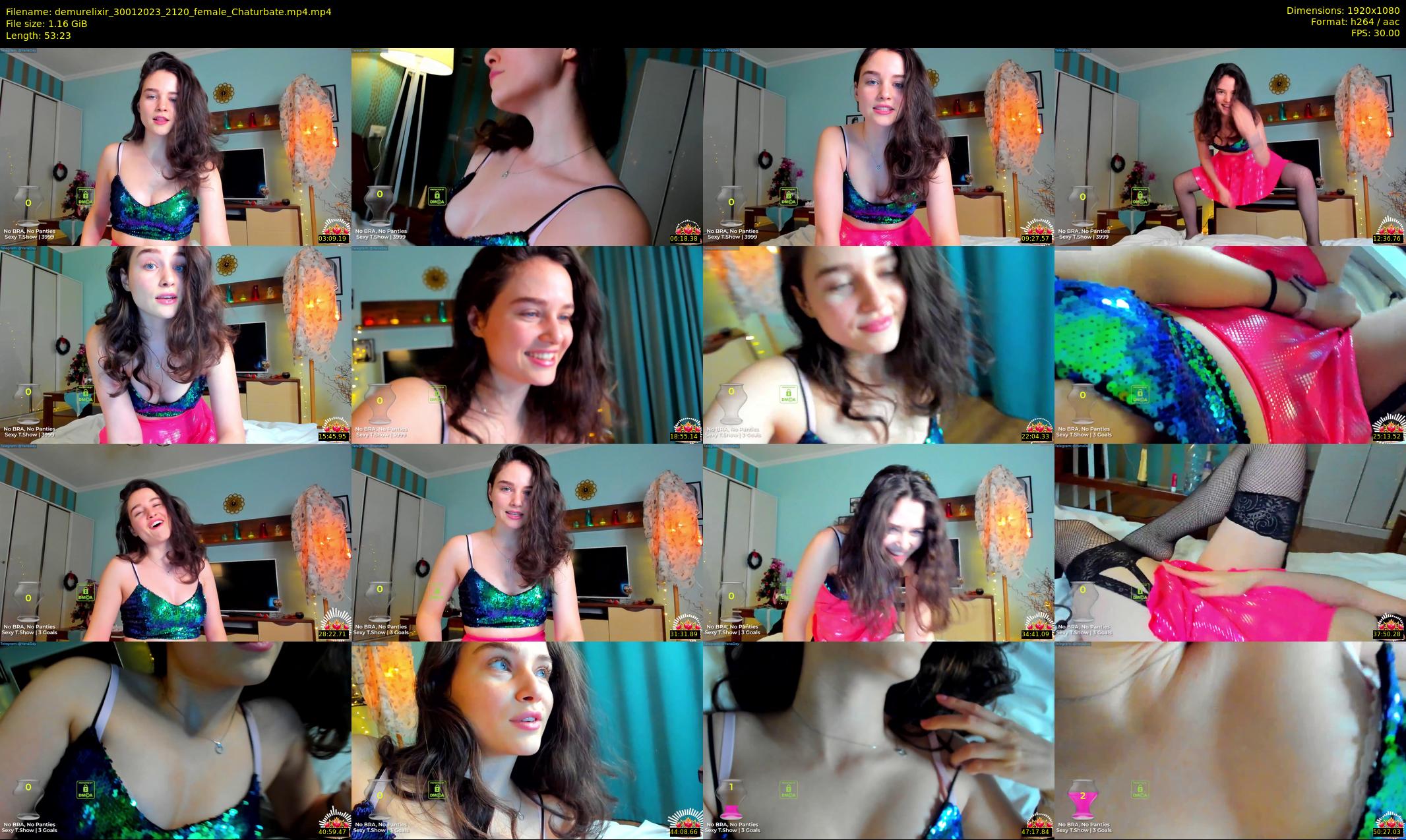demurelixir — 54 minute Chaturbate female cam show recording, 1080p, Jan 30, 2023
