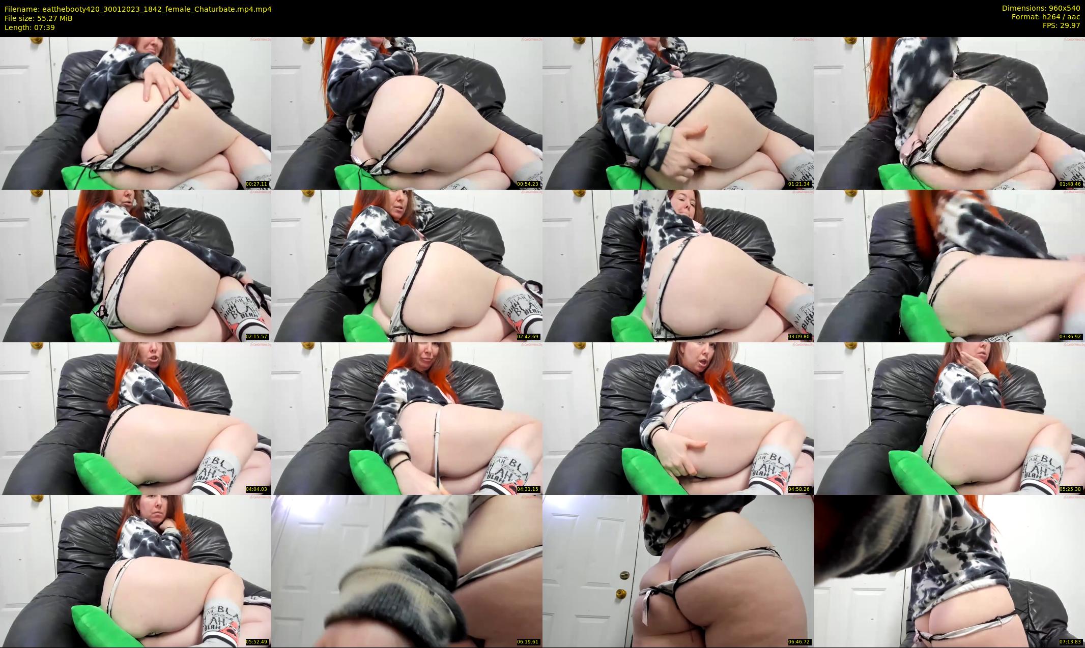 eatthebooty420 — 8 minute Chaturbate female cam show recording, 480p, Jan 30, 2023