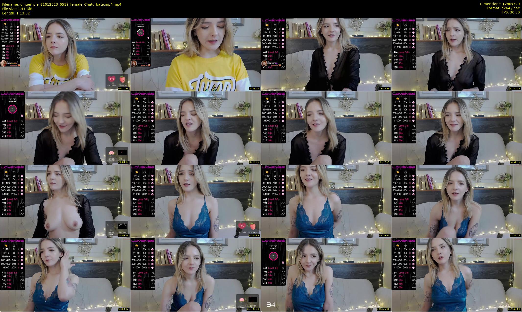 ginger_pie — 74 minute Chaturbate female cam show recording, 720p, Jan 31, 2023