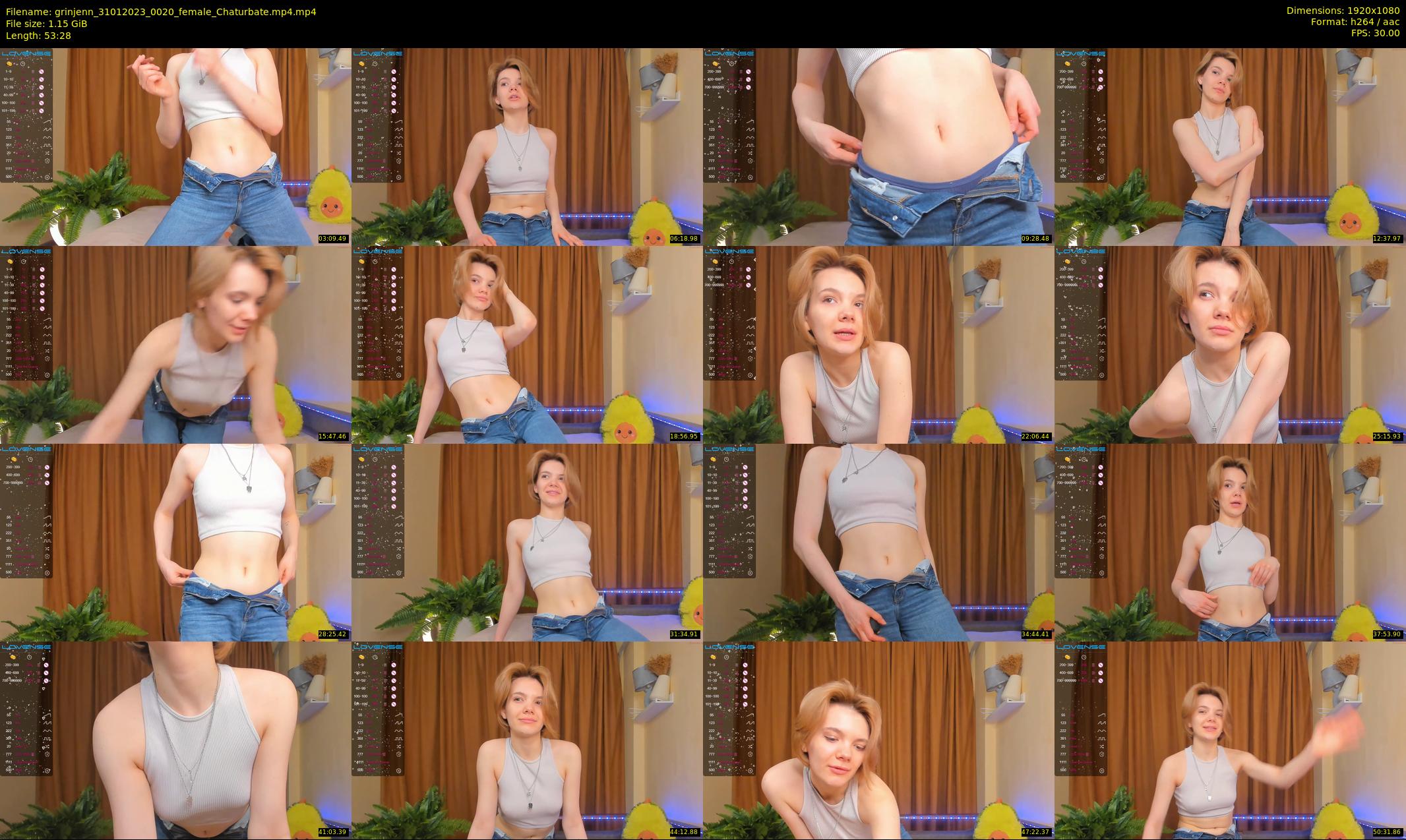 grinjenn — 54 minute Chaturbate female cam show recording, 1080p, Jan 31, 2023