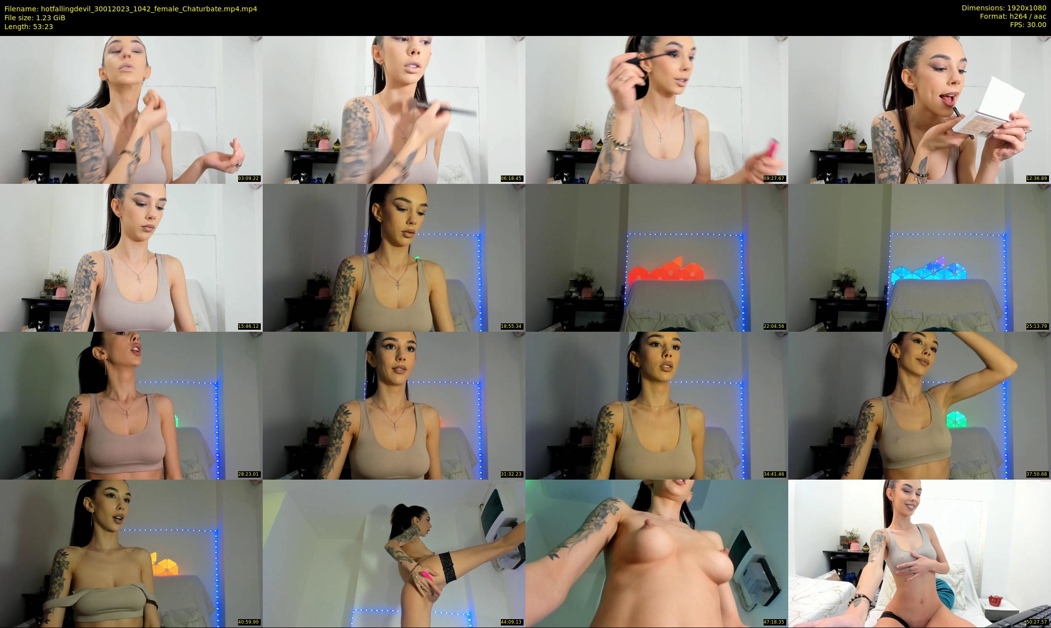 hotfallingdevil — 54 minute Chaturbate female cam show recording, 1080p, Jan 30, 2023