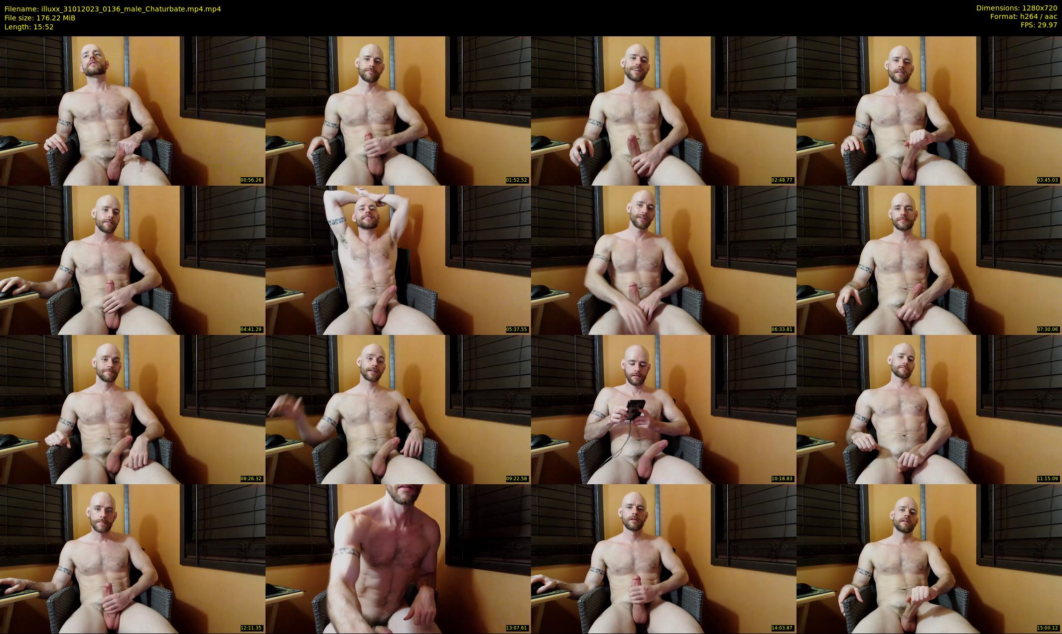 illuxx — 16 minute Chaturbate male cam show recording, 720p, Jan 31, 2023