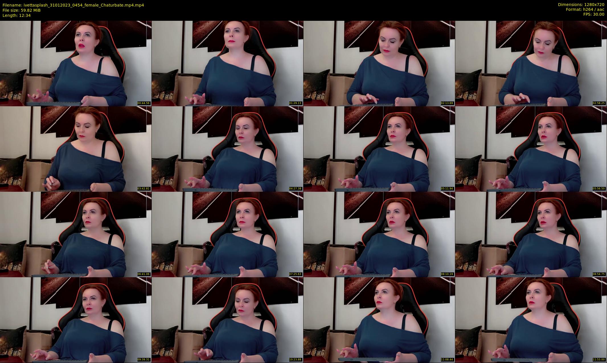 ivettasplash — 13 minute Chaturbate female cam show recording, 720p, Jan 31, 2023