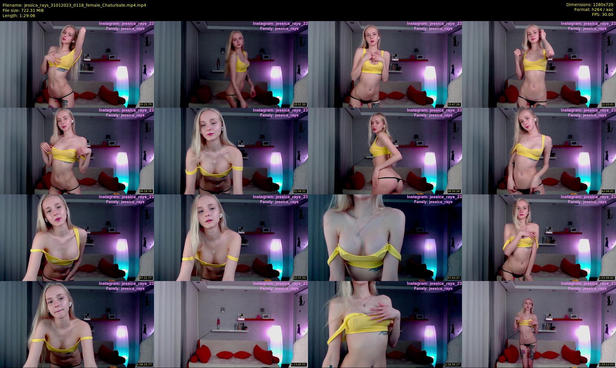 jessica_rays — 90 minute Chaturbate couple cam show recording, 720p, Jan 31, 2023