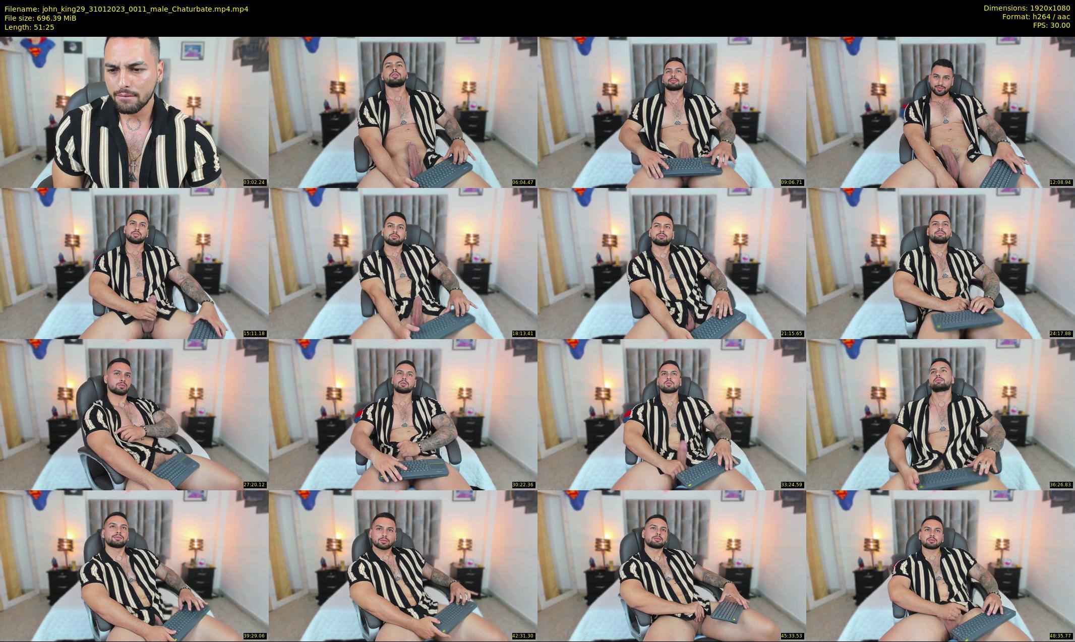 john_king29 — 52 minute Chaturbate male cam show recording, 1080p, Jan 31, 2023
