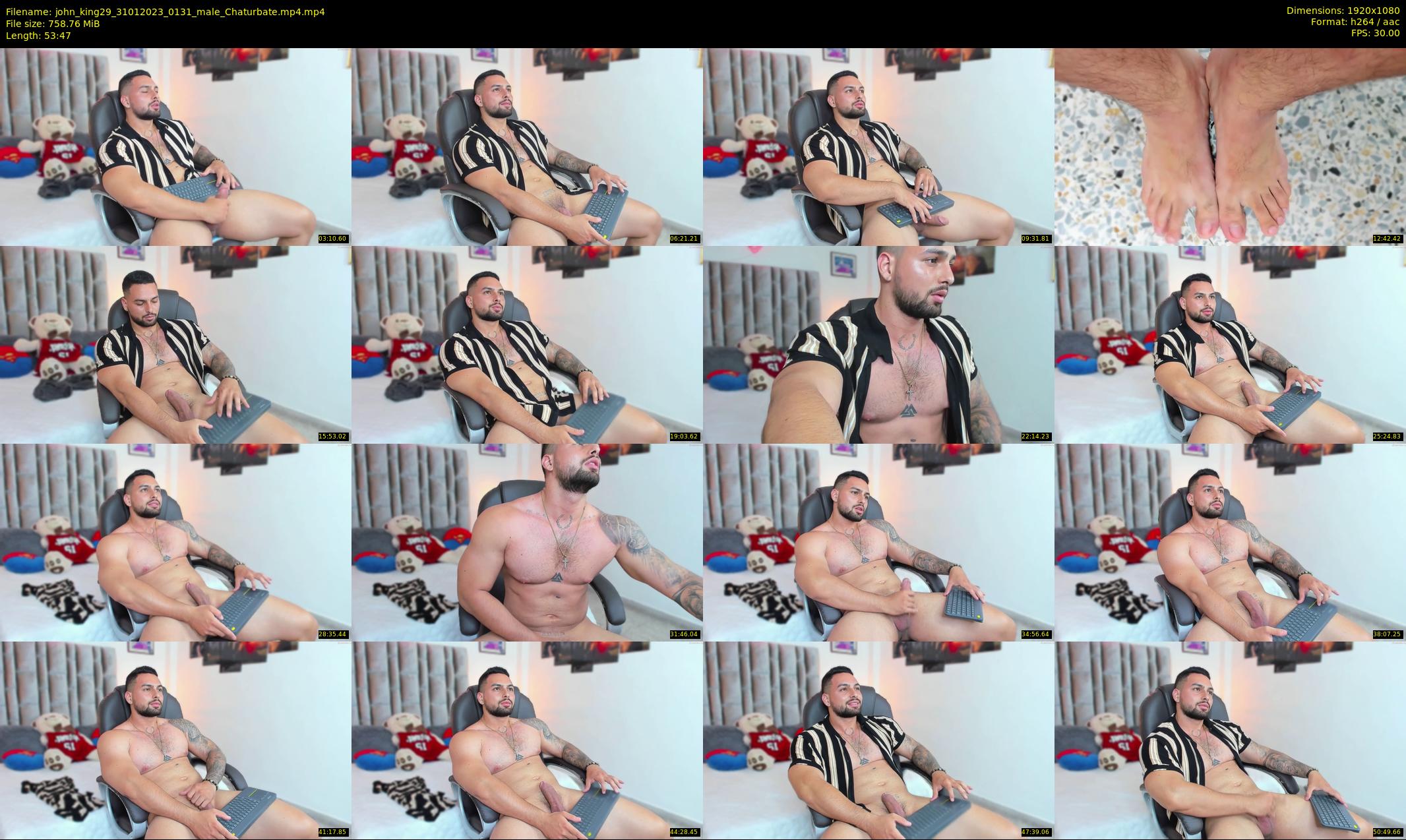 john_king29 — 54 minute Chaturbate male cam show recording, 1080p, Jan 31, 2023