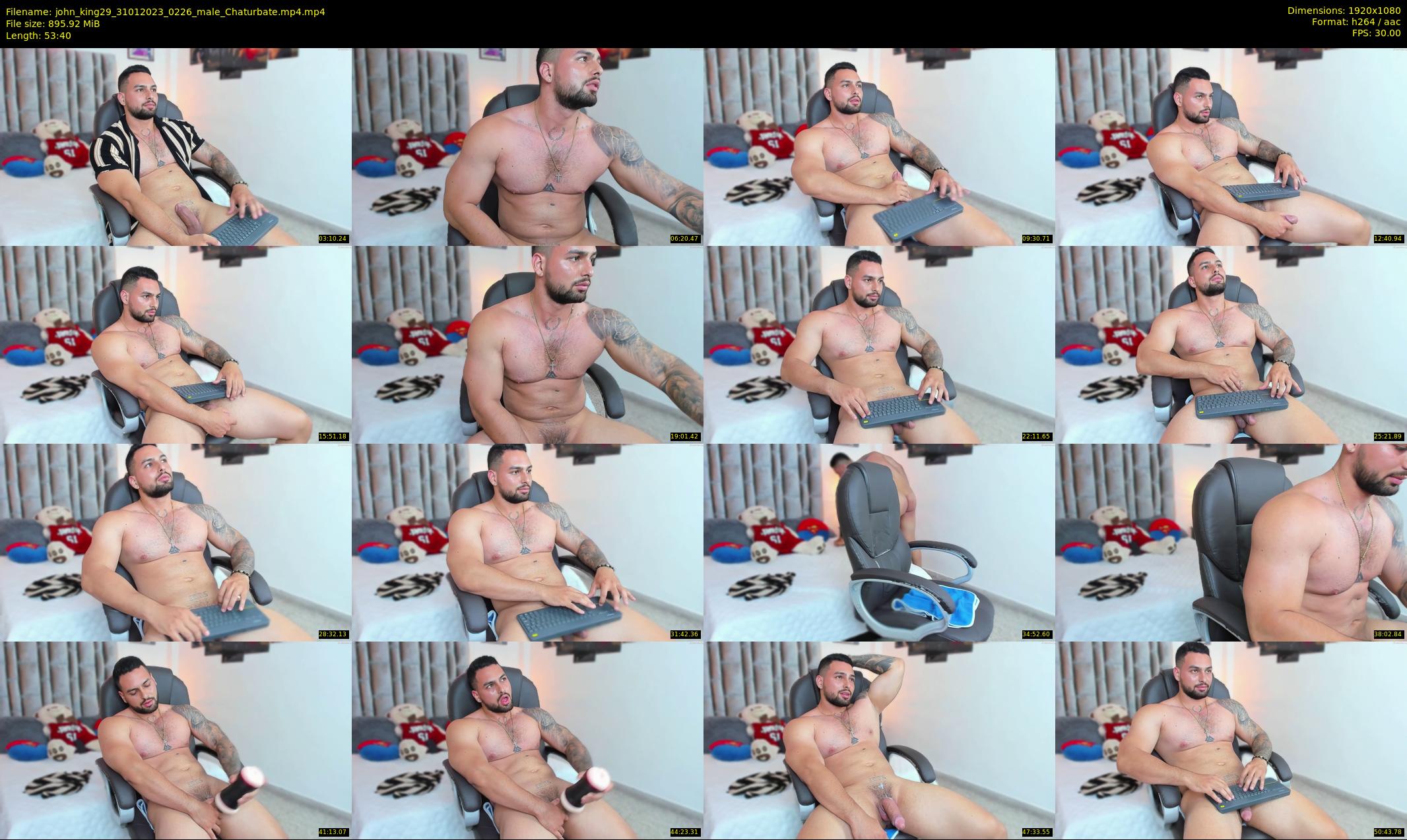 john_king29 — 54 minute Chaturbate male cam show recording, 1080p, Jan 31, 2023