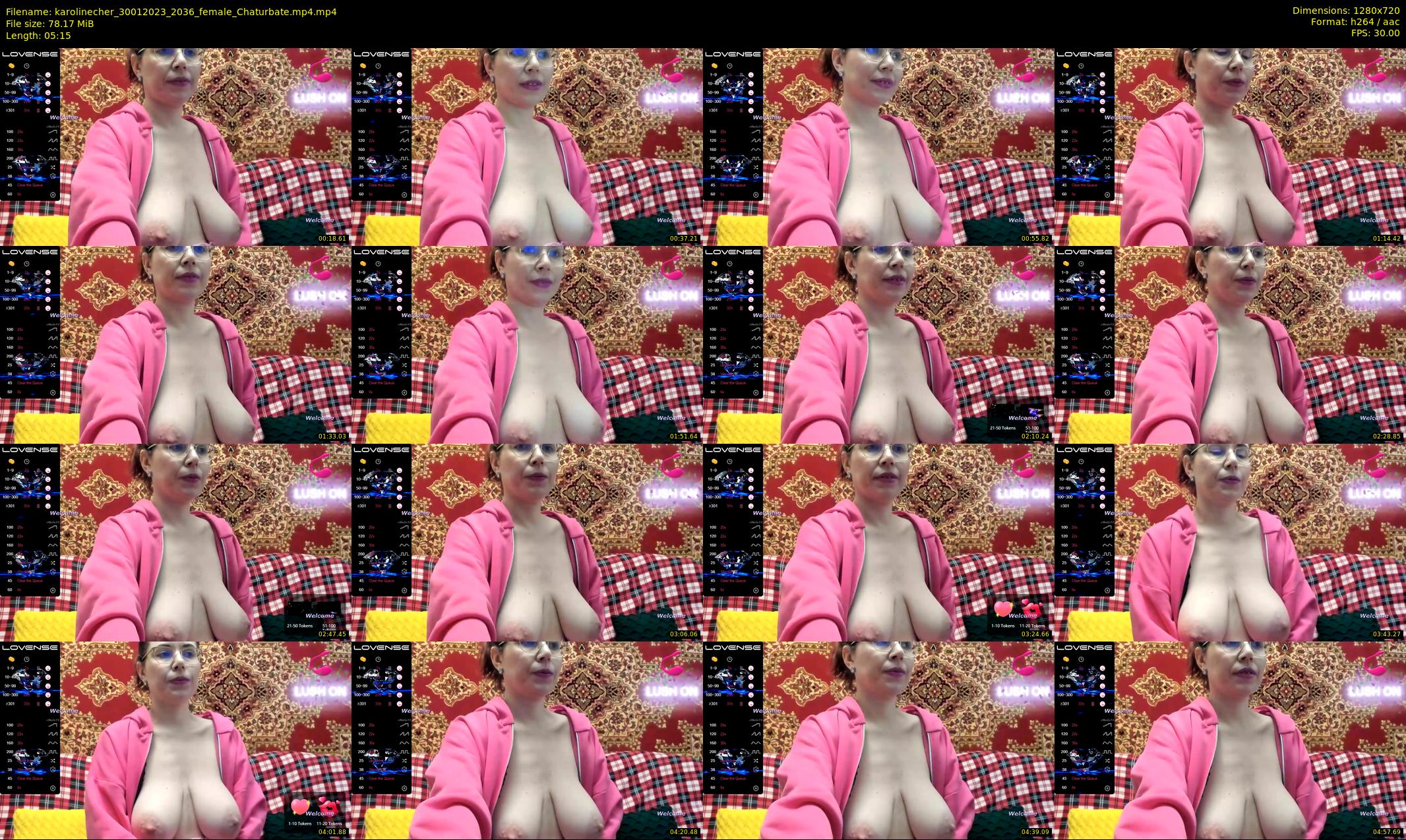 karolinecher — 6 minute Chaturbate female cam show recording, 720p, Jan 30, 2023
