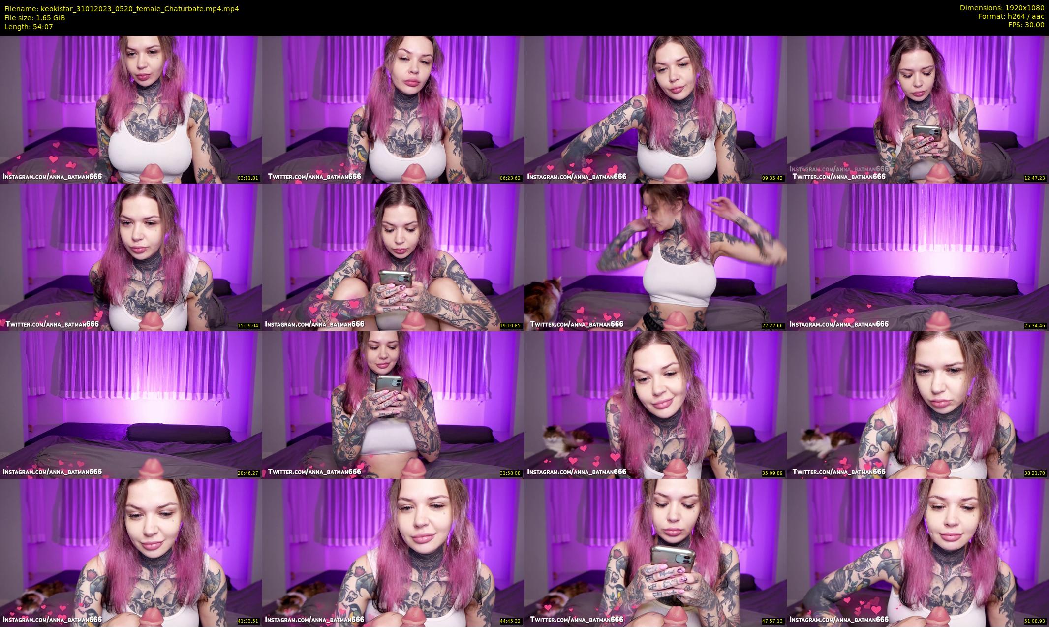keokistar — 55 minute Chaturbate female cam show recording, 1080p, Jan 31, 2023