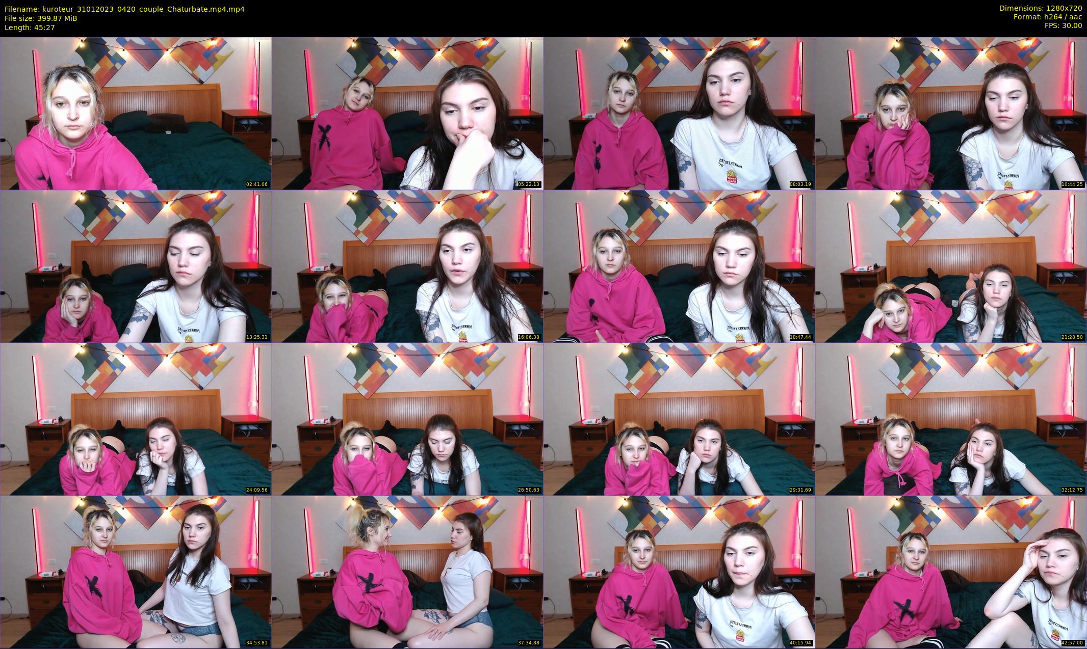 kuroteur — 46 minute Chaturbate couple cam show recording, 720p, Jan 31, 2023